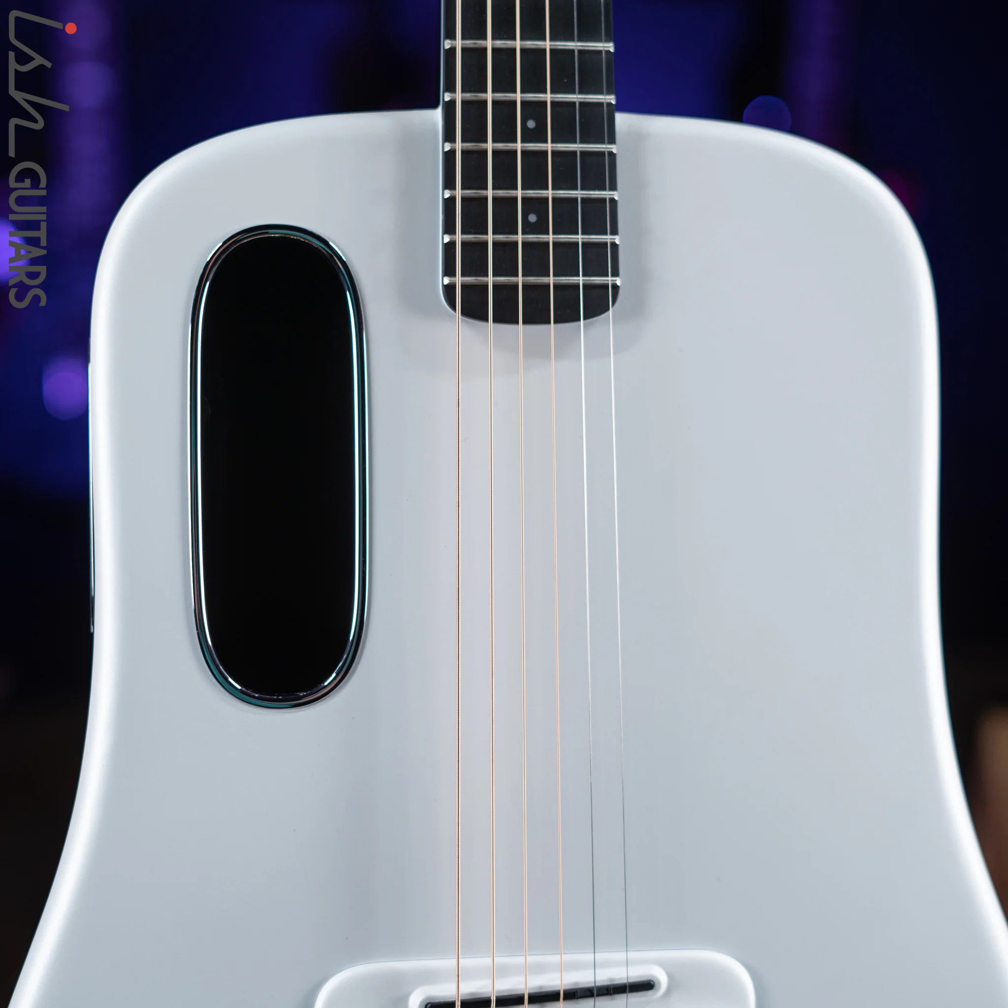 Lava Music Lava Me 3 Smart Acoustic Guitar 38" White w/ Space Bag - Image 3