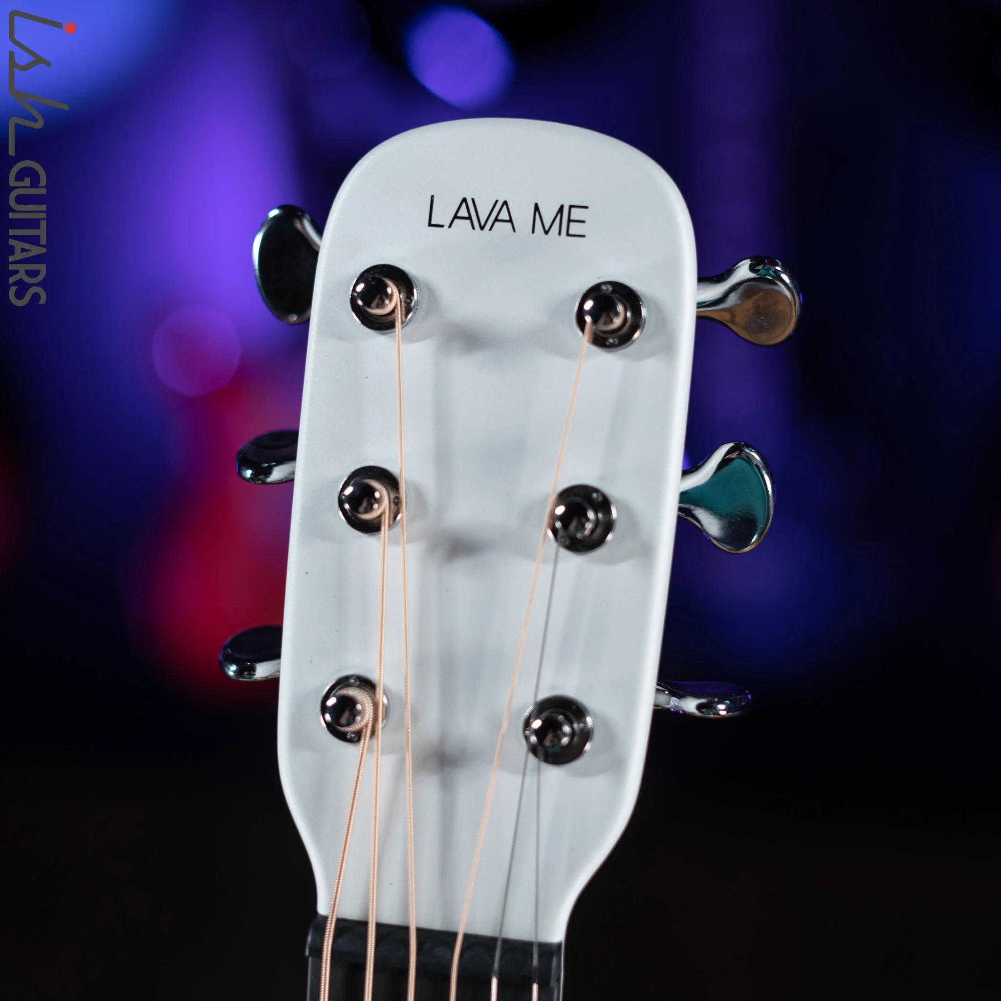 Lava Music Lava Me 3 Smart Acoustic Guitar 38" White w/ Space Bag - Image 5