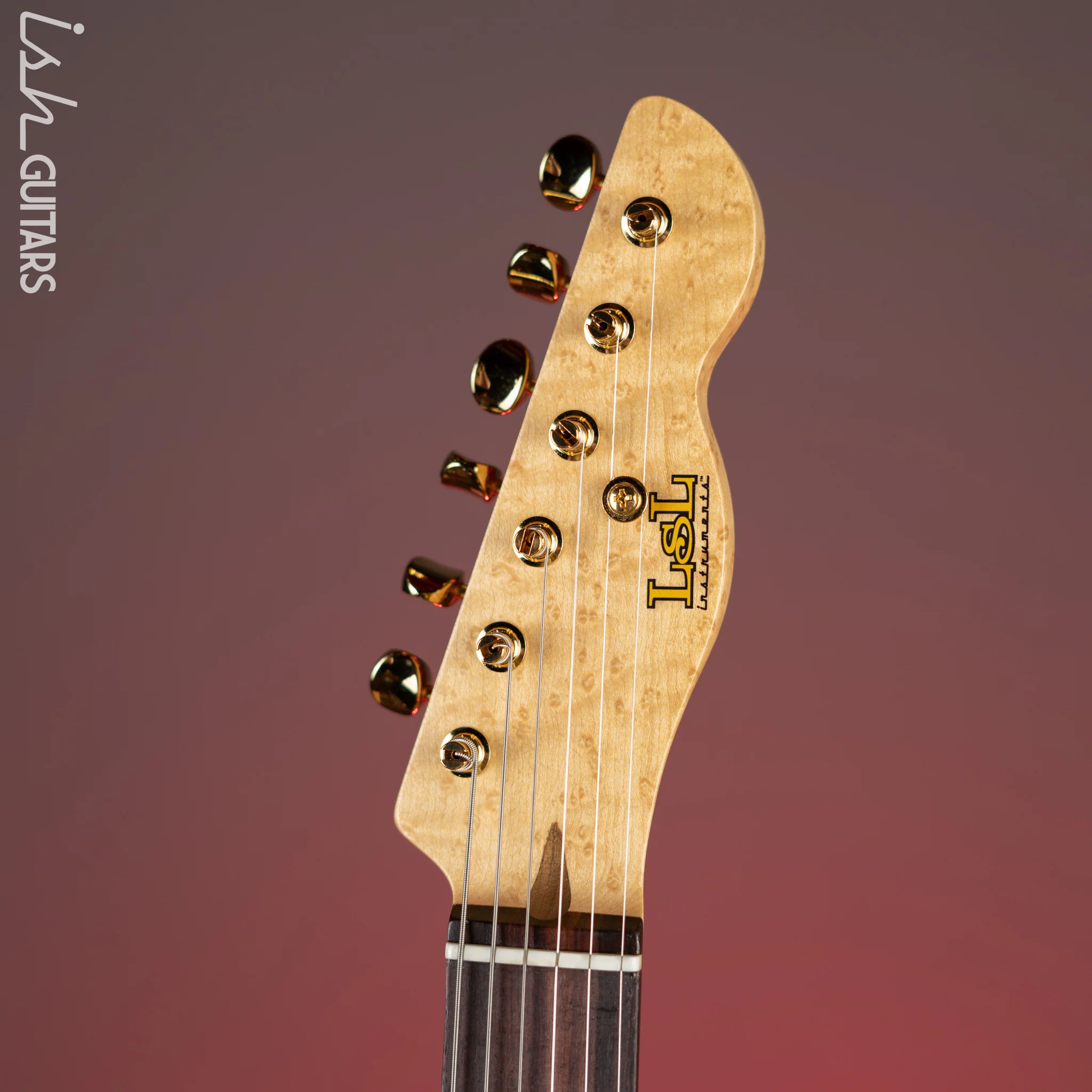 LSL Bad Bone 190 T-Style Electric Guitar Purple Sparkle - Image 9
