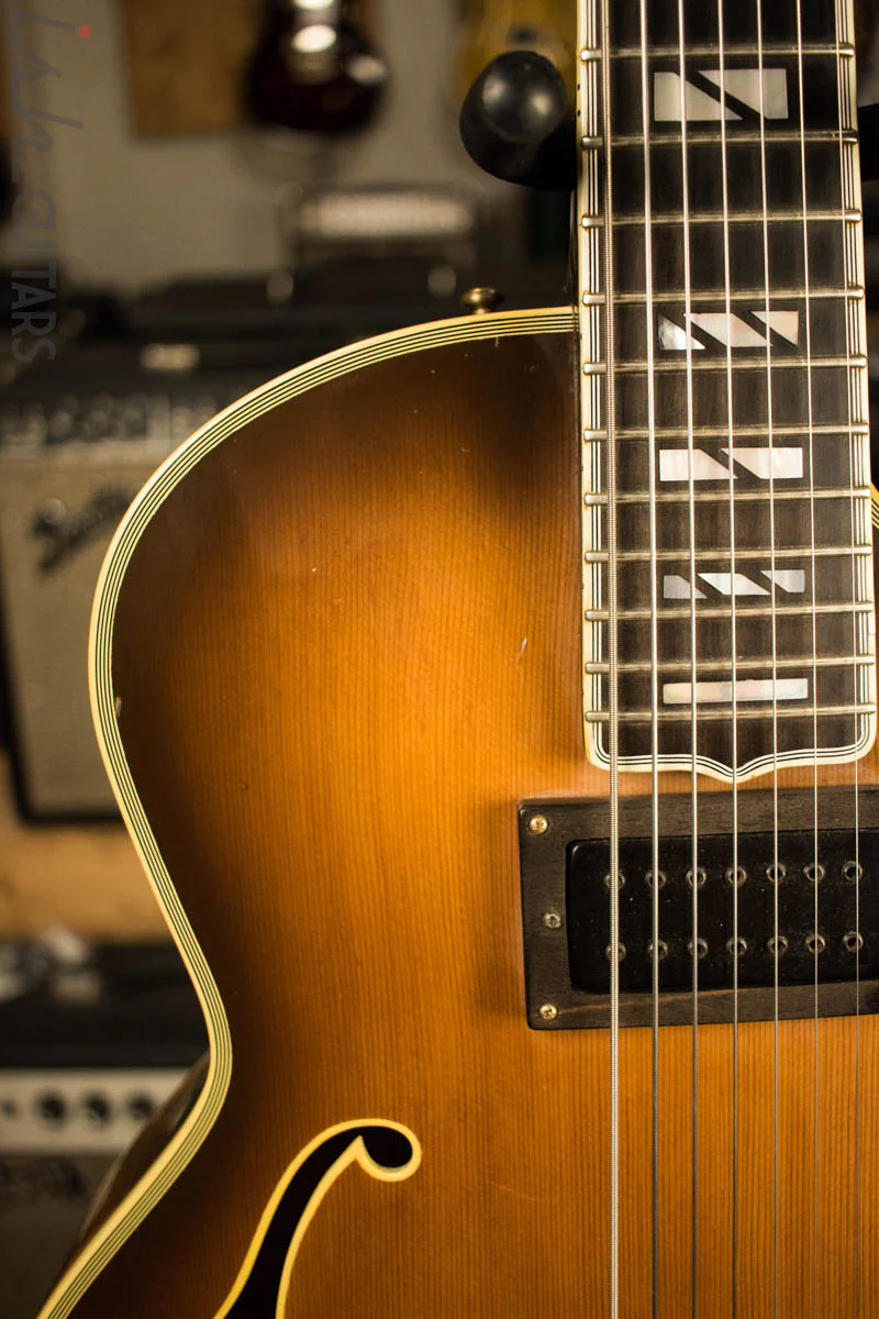 Mancuso Hollowbody 7 String Electric Guitar - Image 3
