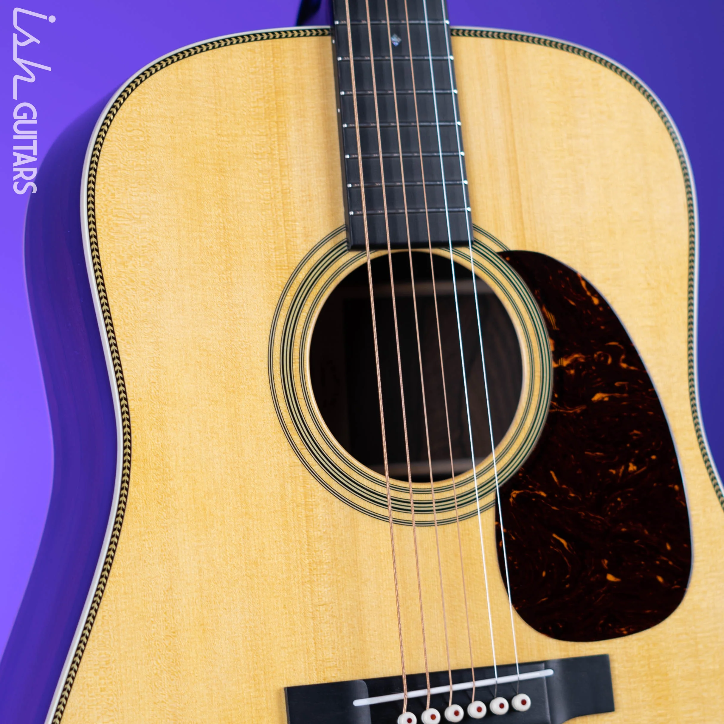 Martin Custom Shop HD-28V Dreadnought Acoustic Guitar Ziricote Natural - Image 4
