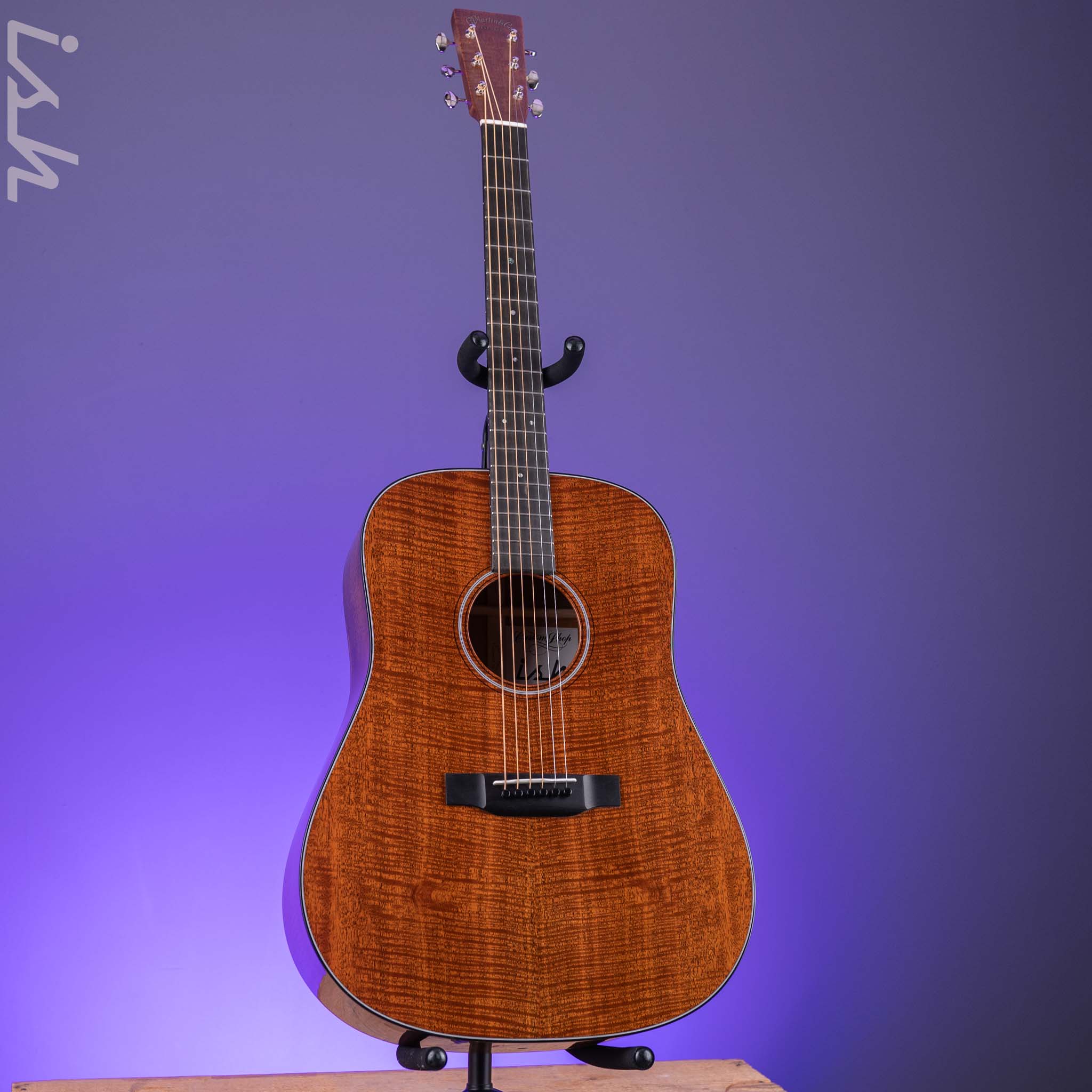 Martin Custom Shop D-18 Style Dreadnought Flamed Mahogany - Image 3