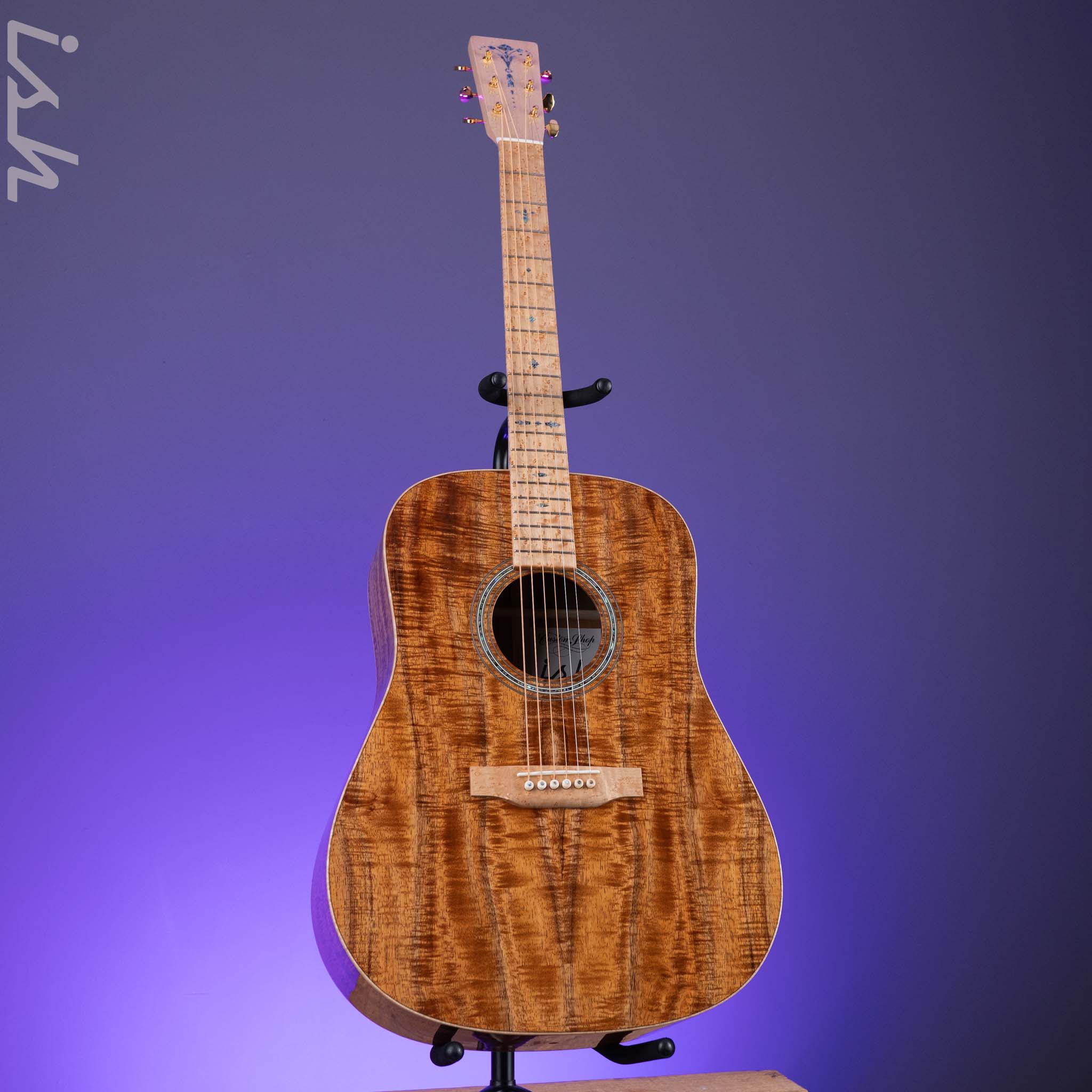 Martin Custom Shop D-28 Style Dreadnought Acoustic Guitar Highly Flamed Koa - Image 2