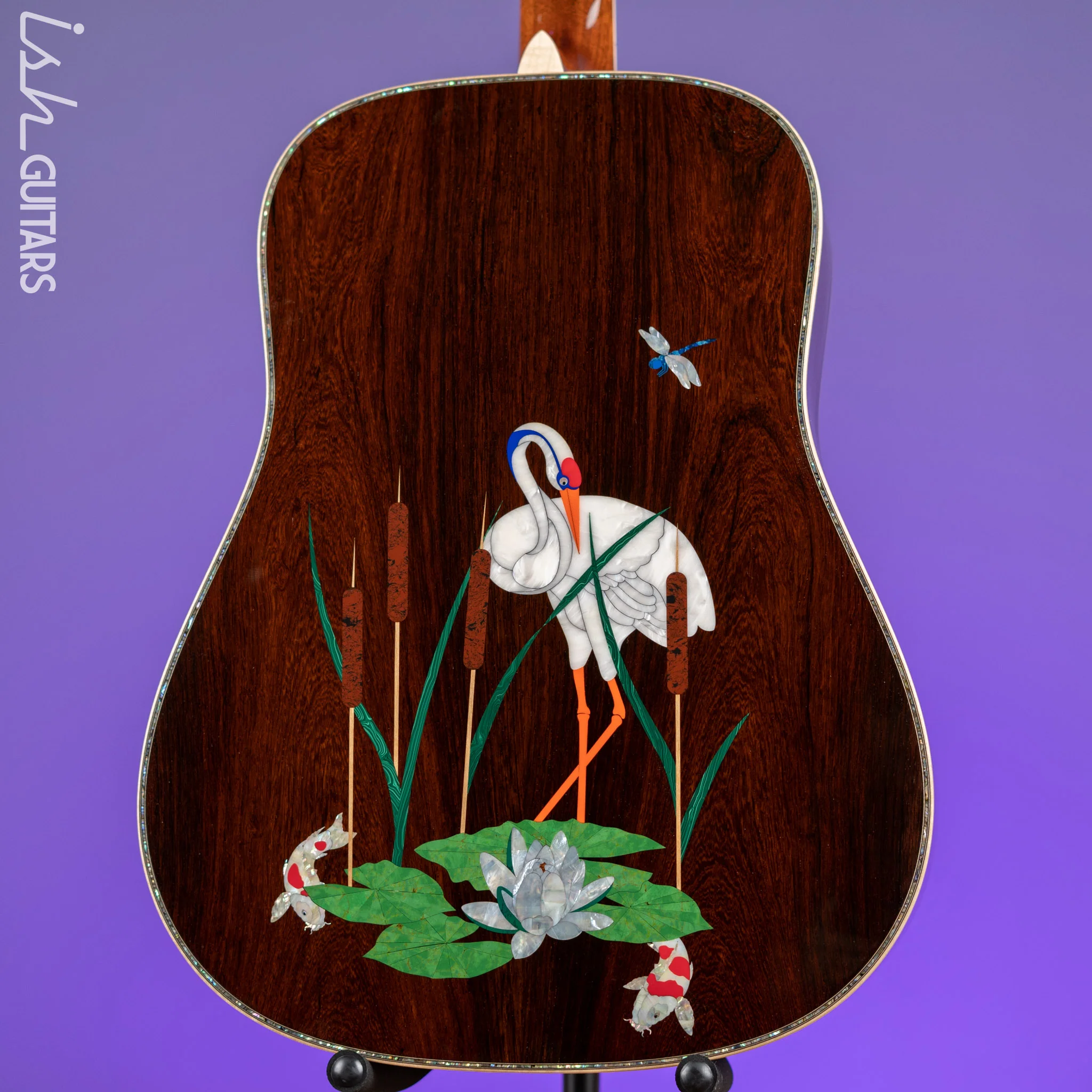 Martin Custom Shop D-45 Harvey Leach Lotus Flower - Image 12