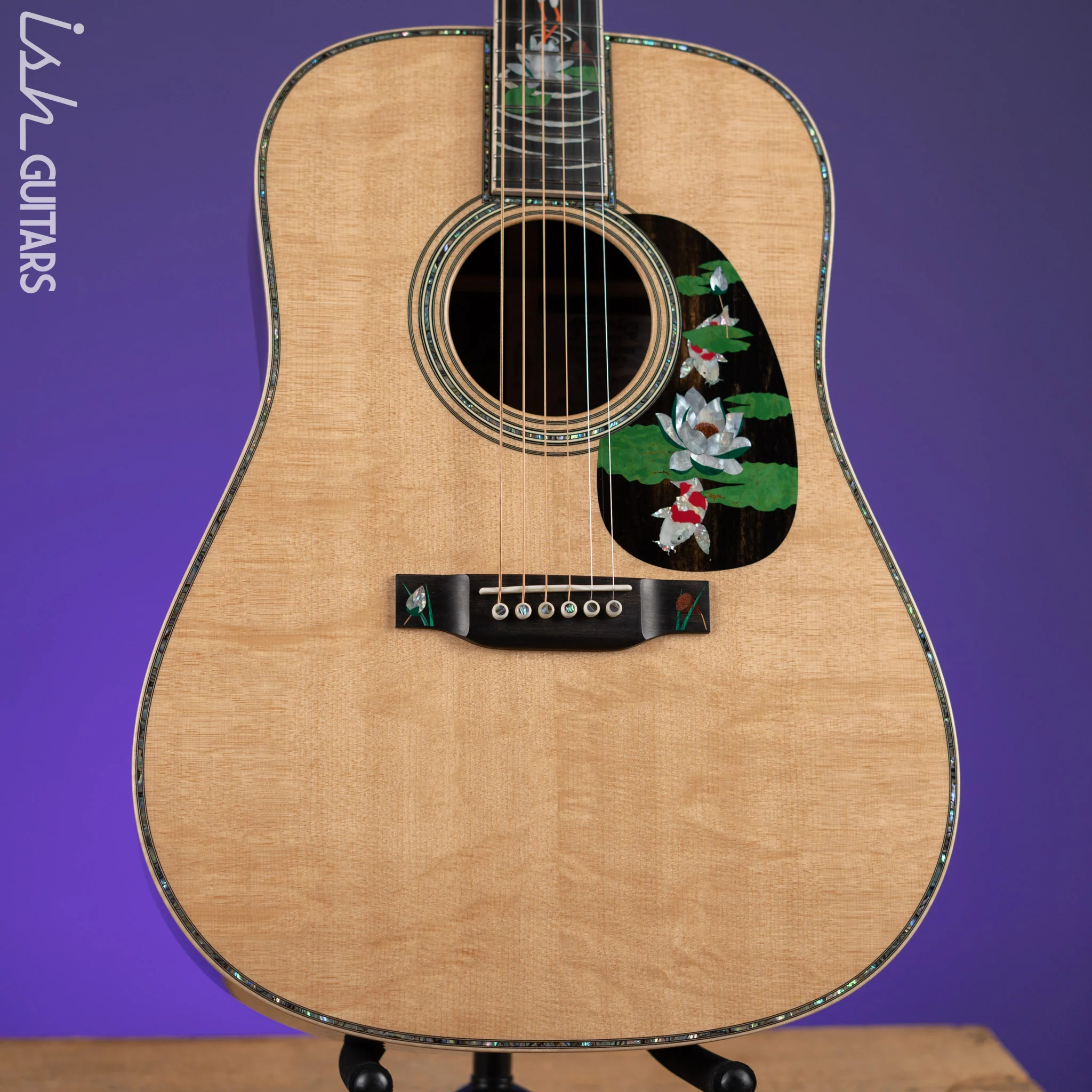 Martin Custom Shop D-45 Harvey Leach Lotus Flower - Image 2