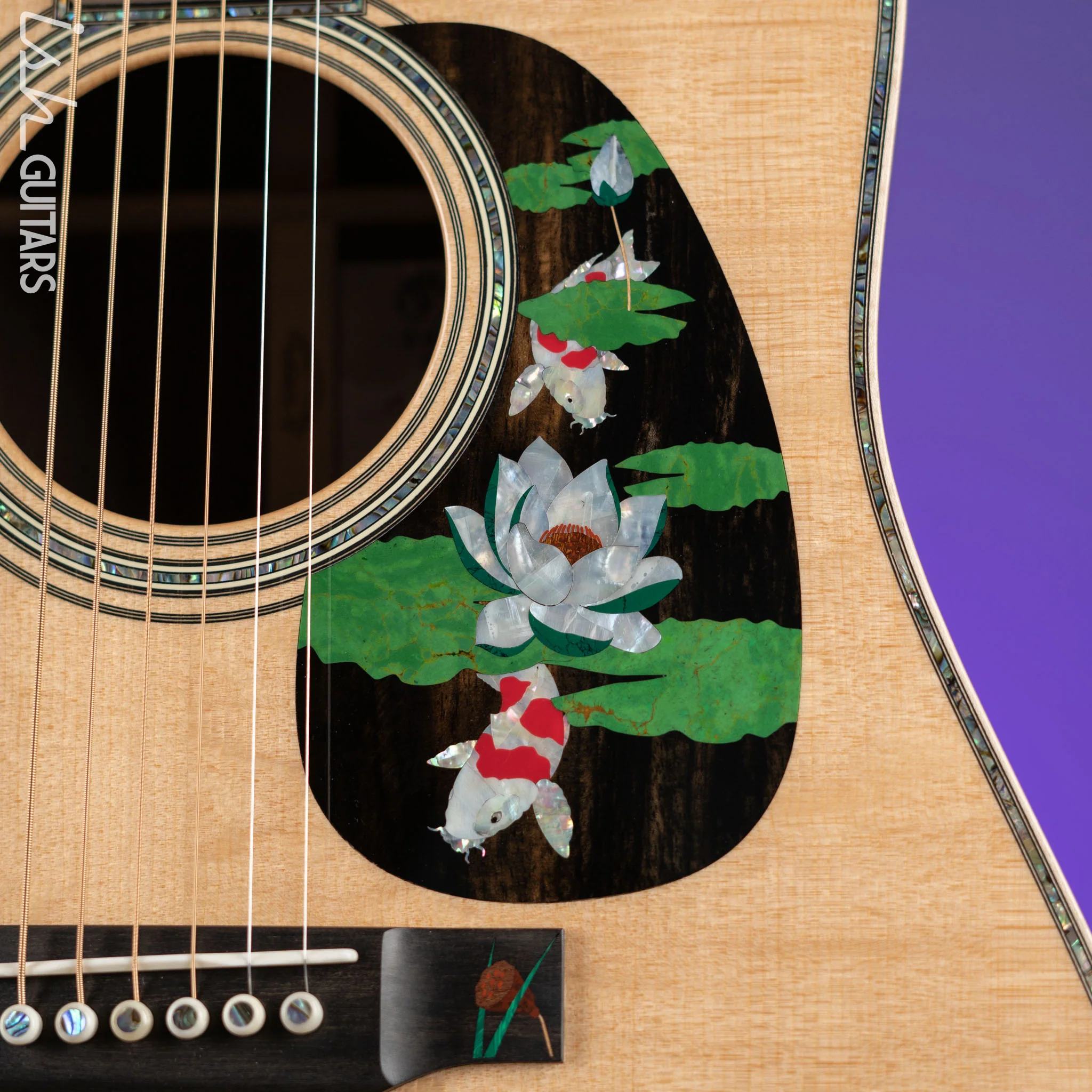 Martin Custom Shop D-45 Harvey Leach Lotus Flower - Image 6