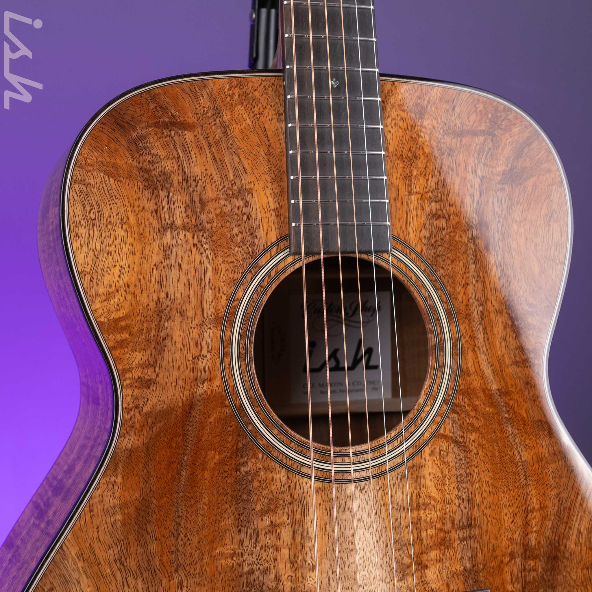 Martin Custom Shop Jumbo J-28 Style Koa Top, Back & Sides - Image 5