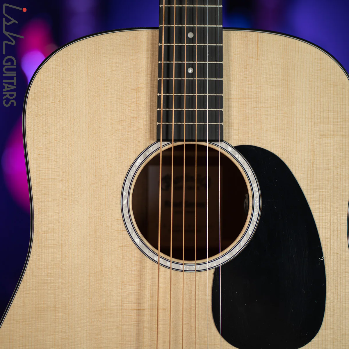 Martin D-10E Dreadnought Acoustic-Electric Guitar Natural Spruce Blemished - Image 3