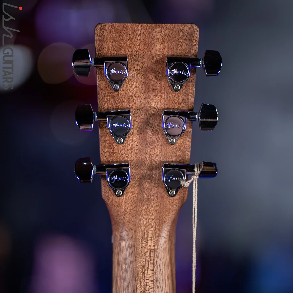 Martin DJr-10 Acoustic Guitar Natural Sapele - Image 8