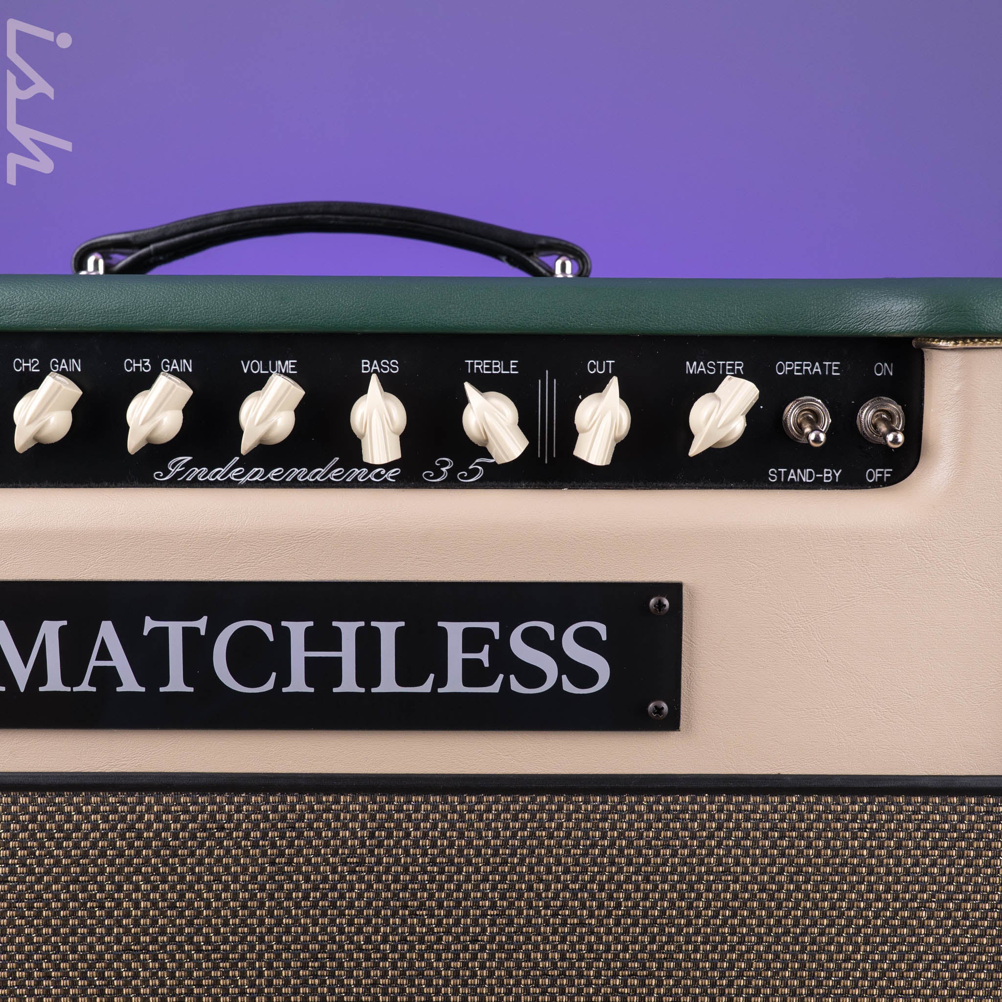 Matchless Independence 35W 1x12" Combo Amp w/ Reverb Green/Cream/Gold Tolex - Image 3