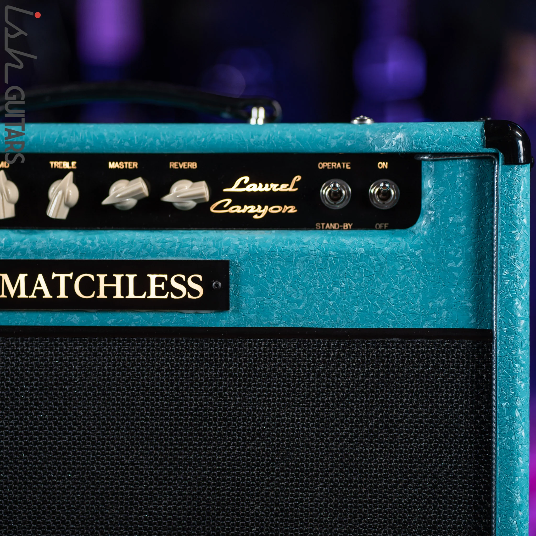 Matchless Laurel Canyon 20 W 1x12" Combo w/ Reverb Shower Curtain Turquoise - Image 3
