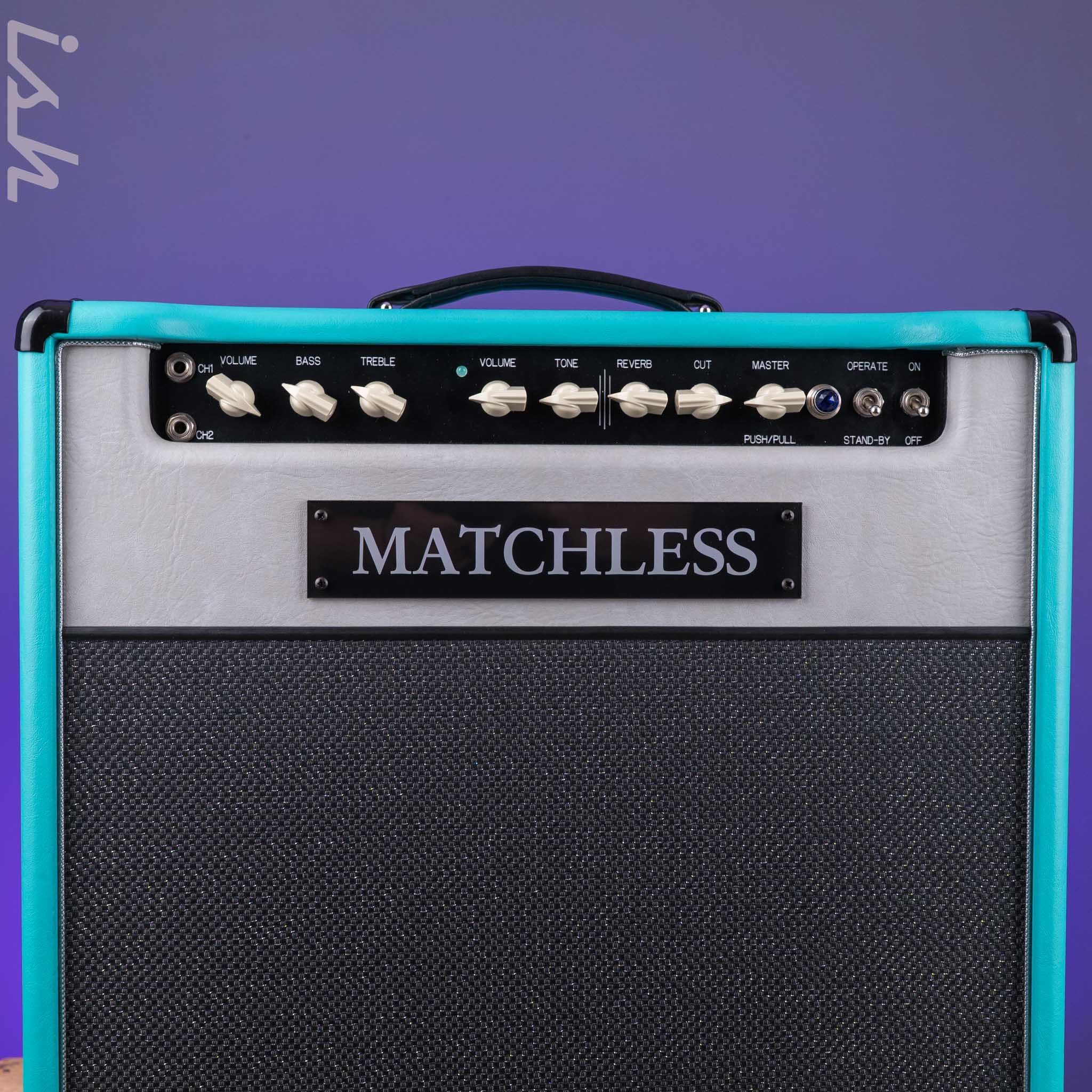 Matchless SC-30 Reverb 112 Combo Custom Turquoise Tolex - Image 2