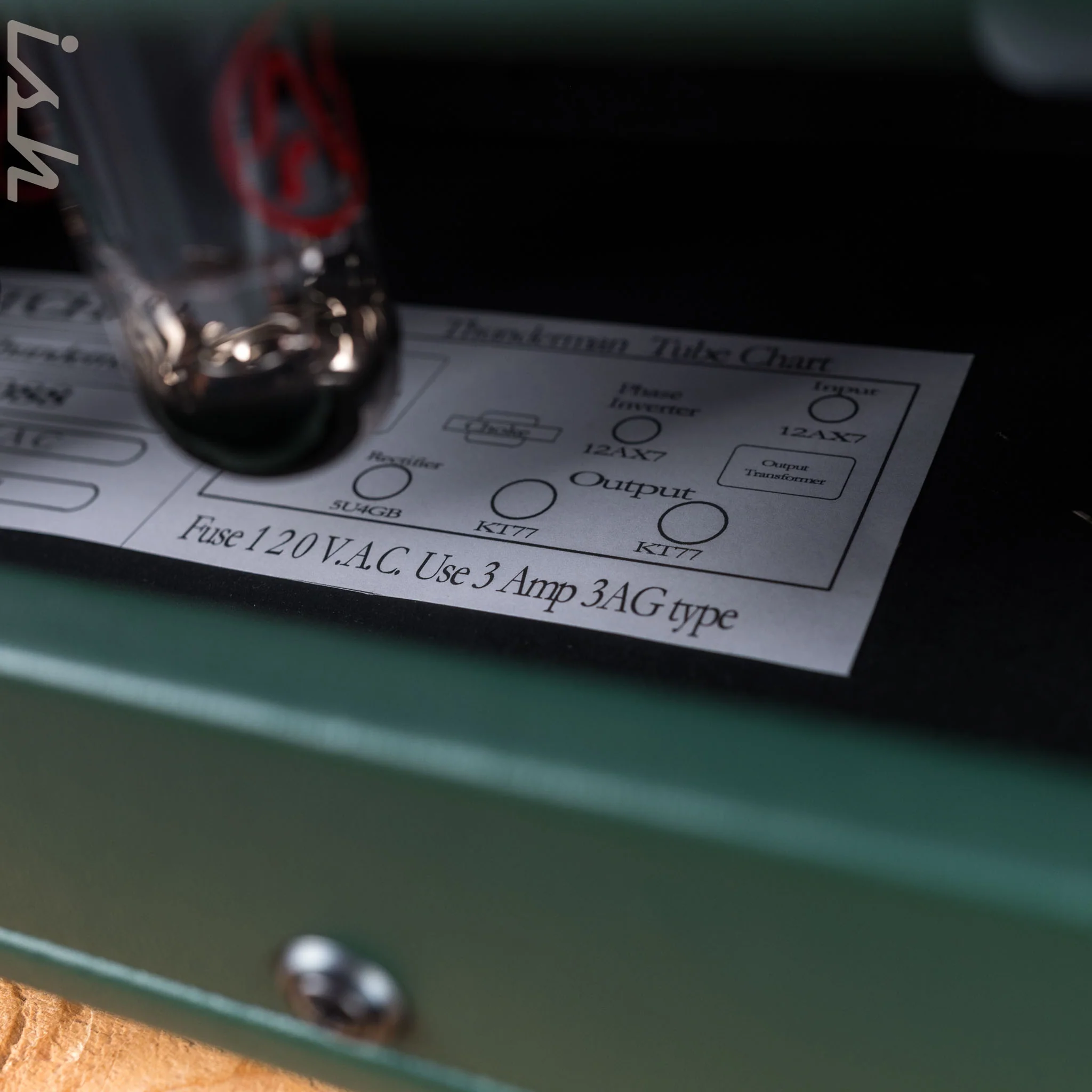 Matchless Thunderman 45W Bass Amp Custom Green Tolex - Image 8