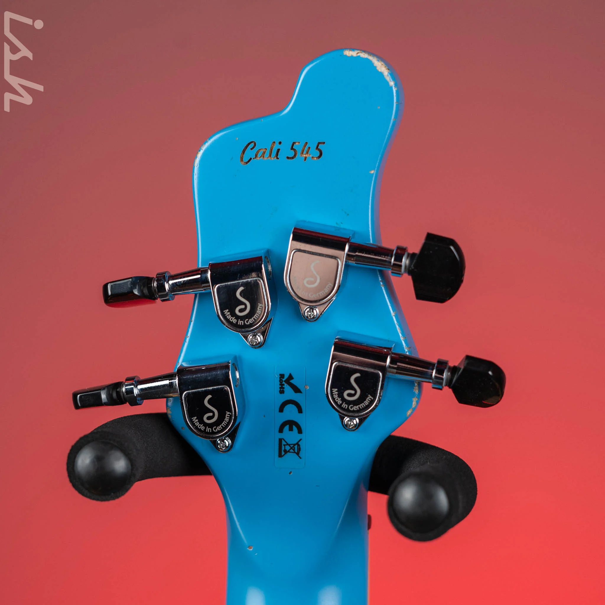 Mayones Cali 4 Bass Guitar Daphne Blue Relic - Image 11