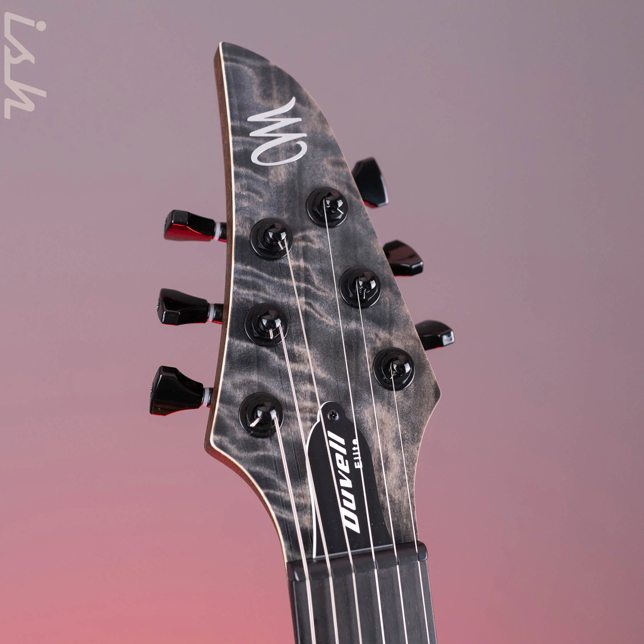 Mayones Duvell Elite 6 Electric Guitar Trans Graphite Gloss Curly Poplar - Image 5