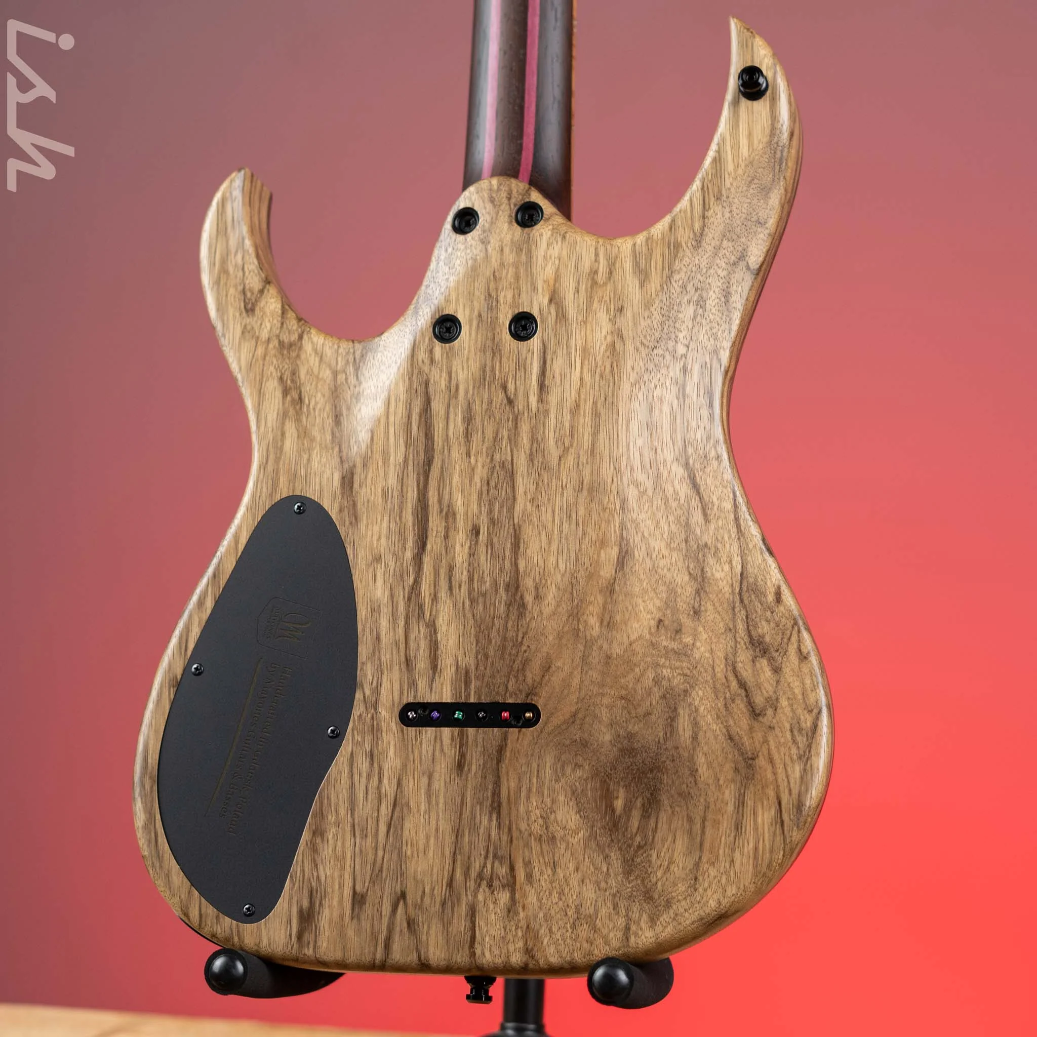 Mayones Duvell Elite 6 Master Grade Curly Walnut Natural NAMM 2024 - Image 7