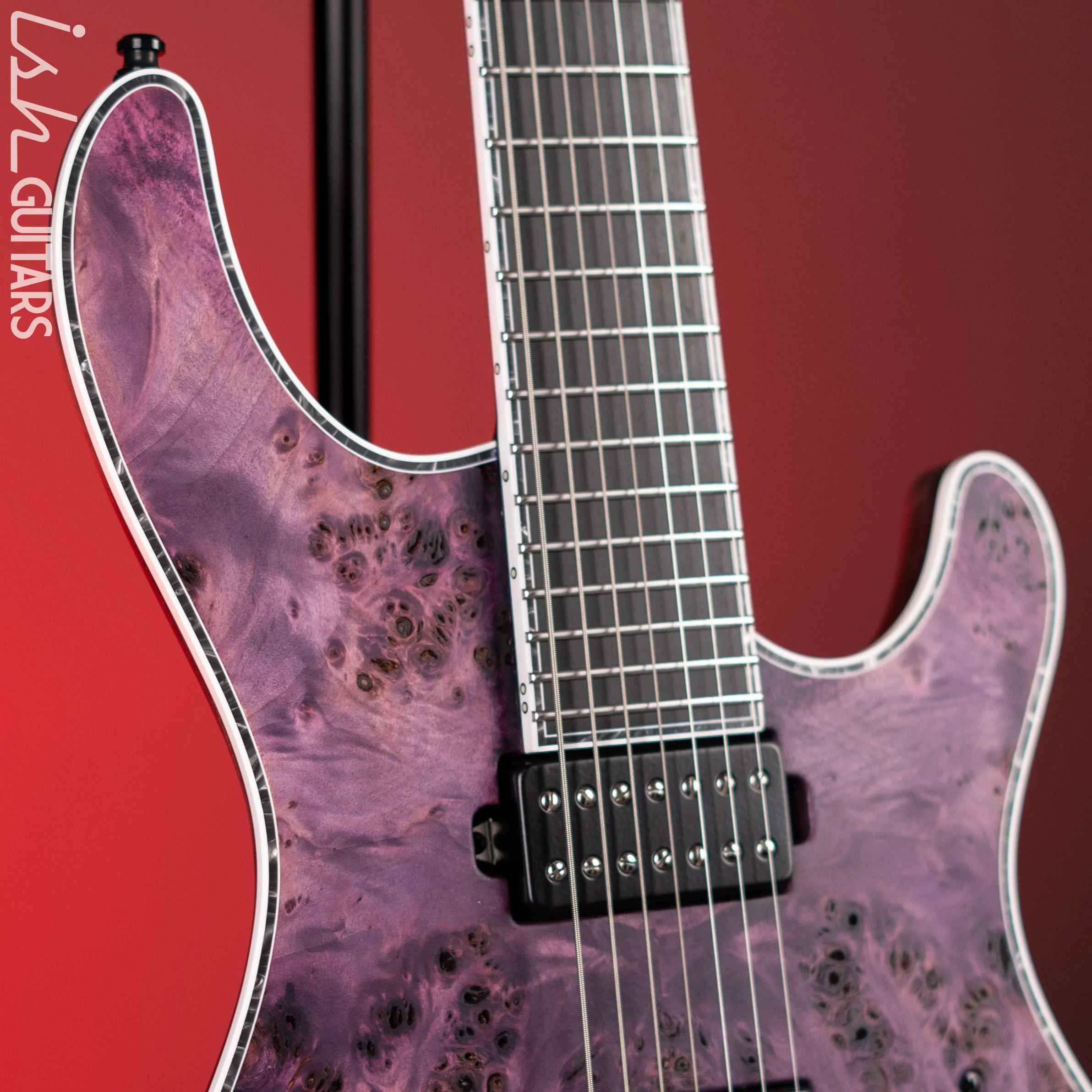 Mayones Regius 7 7-String Electric Guitar Antique Violet Raw - Image 3
