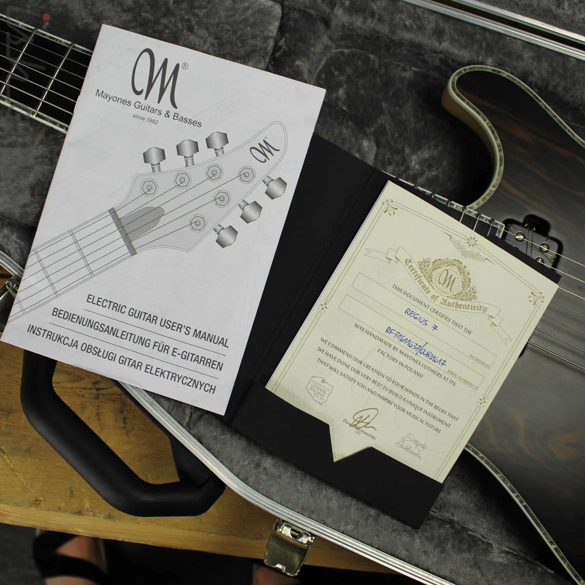 2016 Mayones Regius 7 Custom Macassar Ebony Natural - Image 17