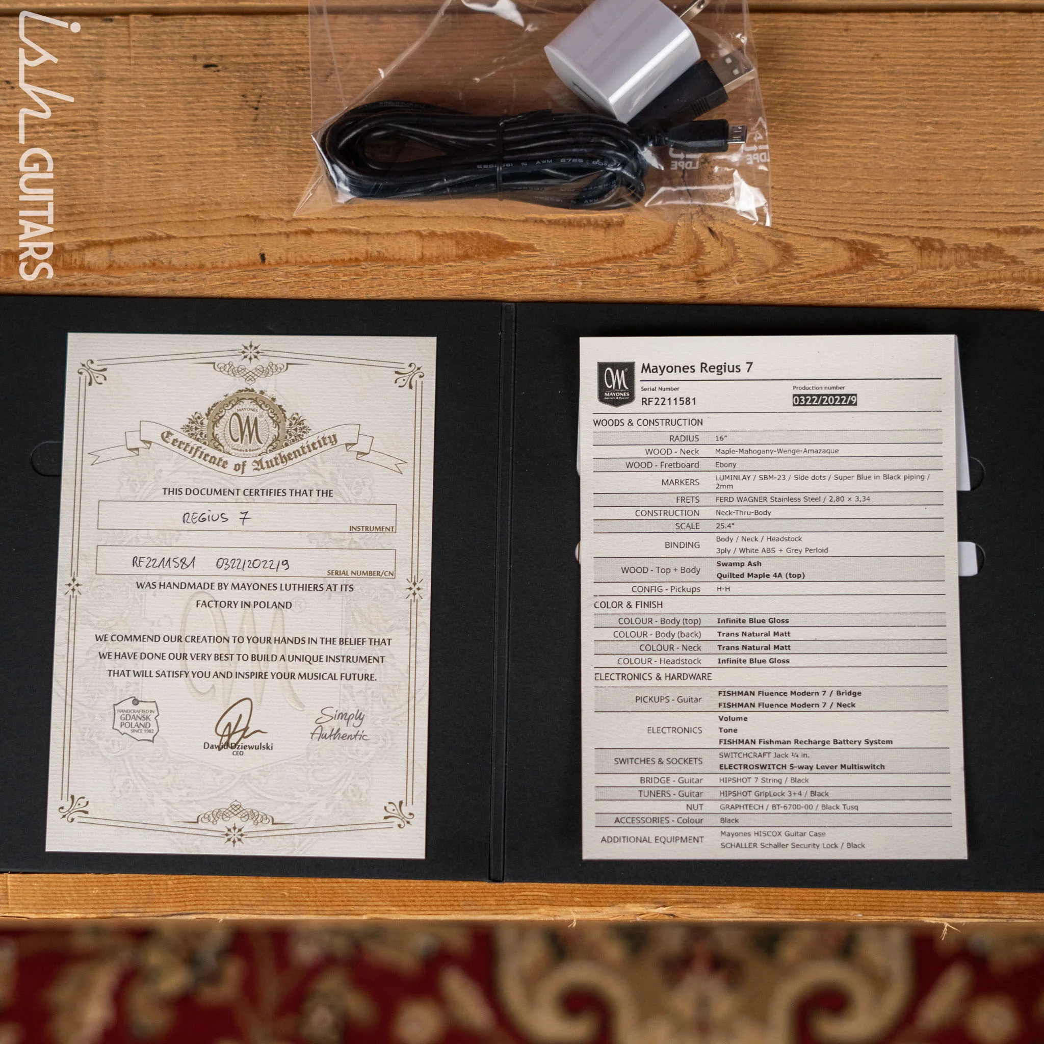 Mayones Regius 7 Infinite Blue Gloss - Image 10