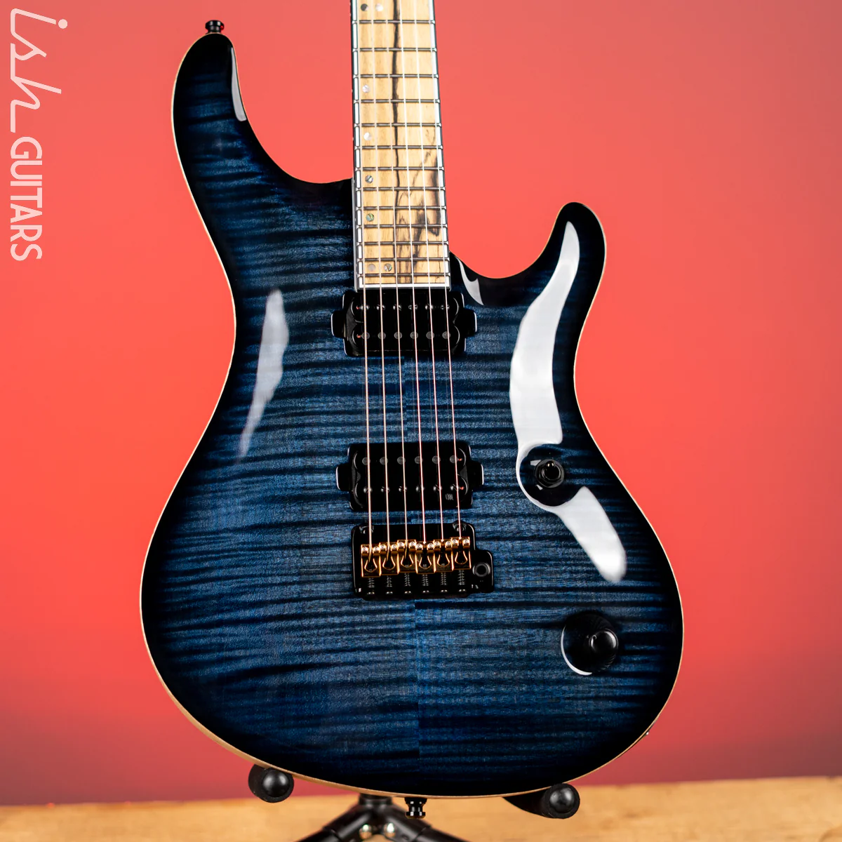 Mayones Regius Core Classic V24 6 Trans Dirty Blue Burst Gloss