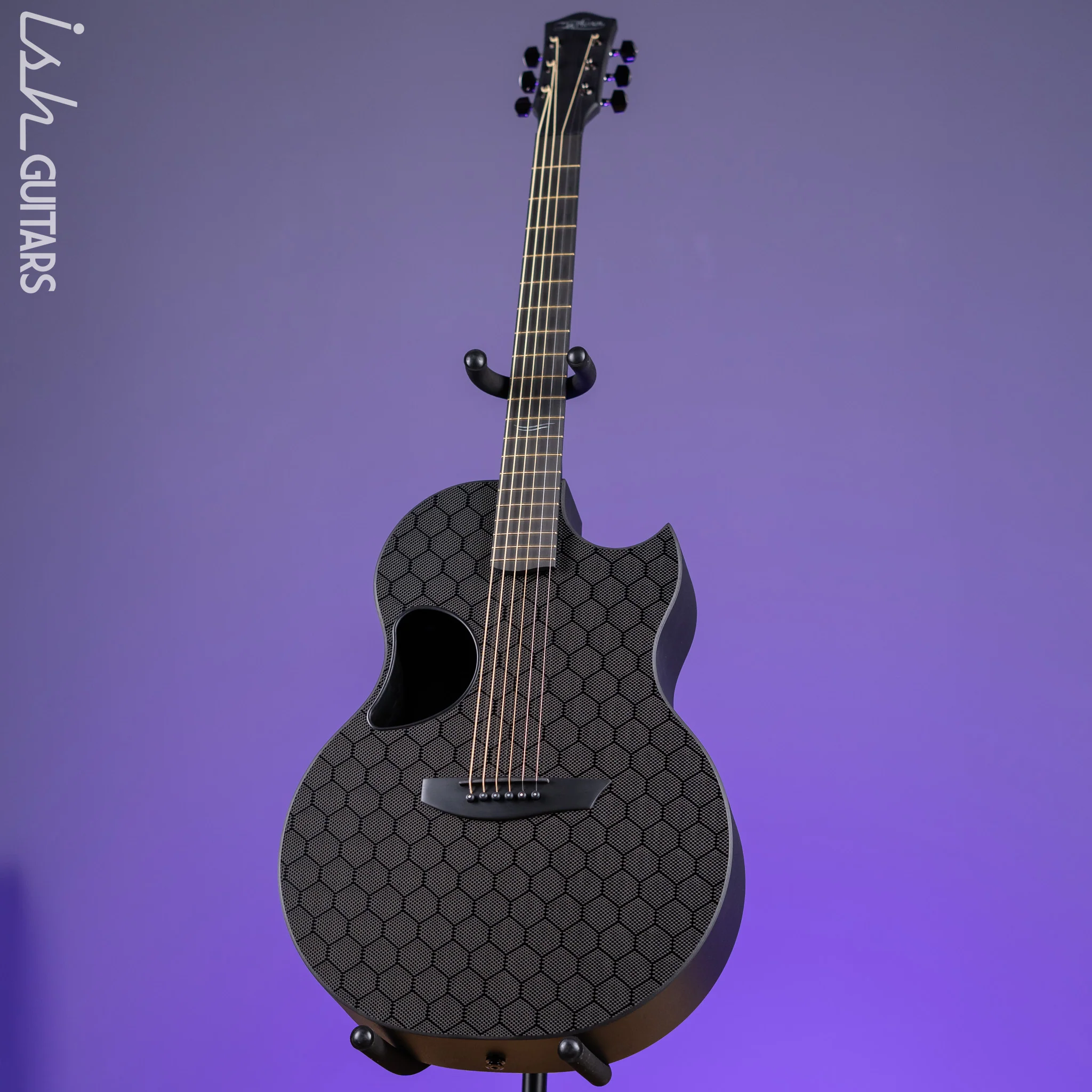 McPherson Sable Honeycomb Carbon Acoustic-Electric Guitar Black Hardware - Image 2