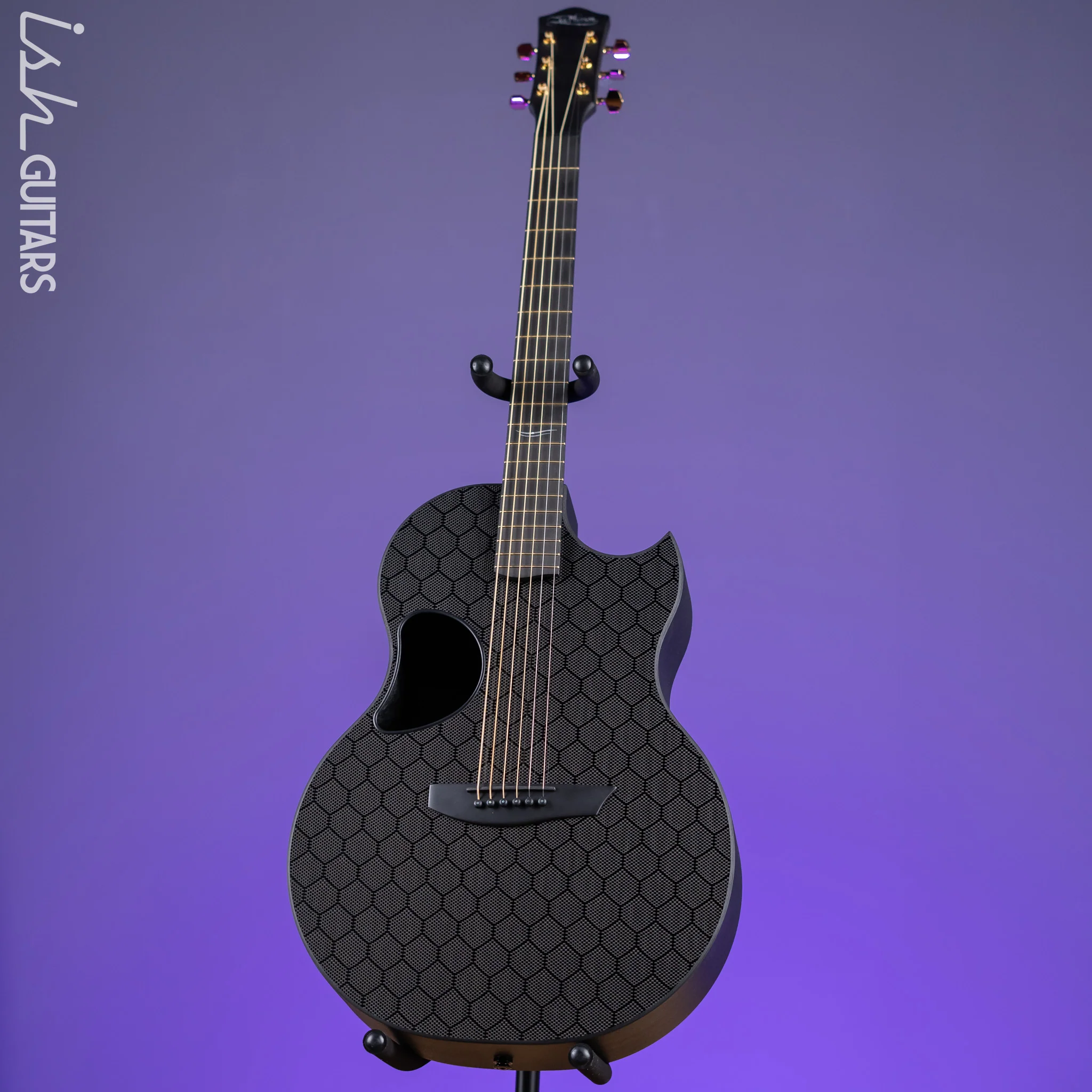 McPherson Sable Honeycomb Carbon Acoustic-Electric Guitar Gold Hardware - Image 2