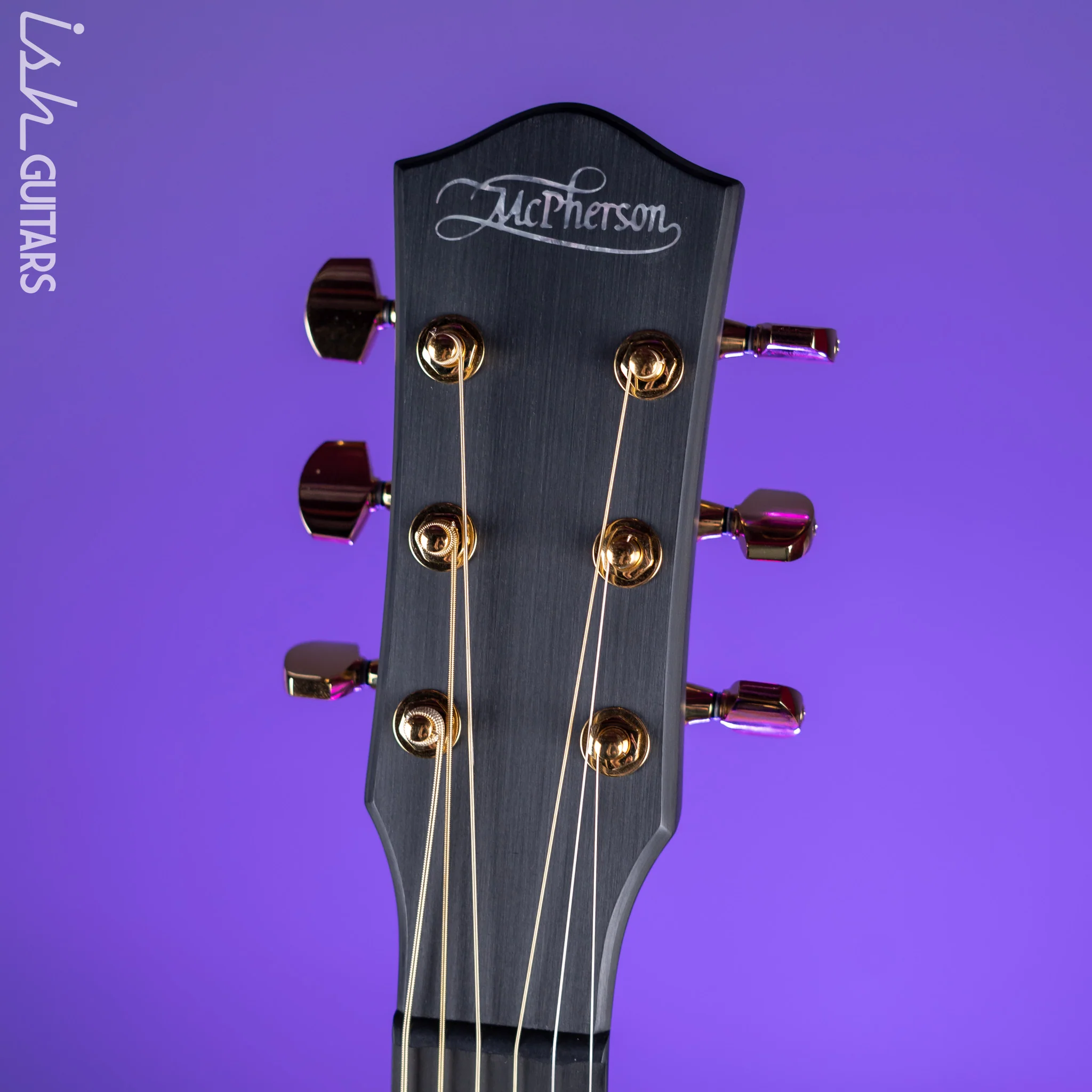 McPherson Sable Honeycomb Carbon Acoustic-Electric Guitar Gold Hardware - Image 5