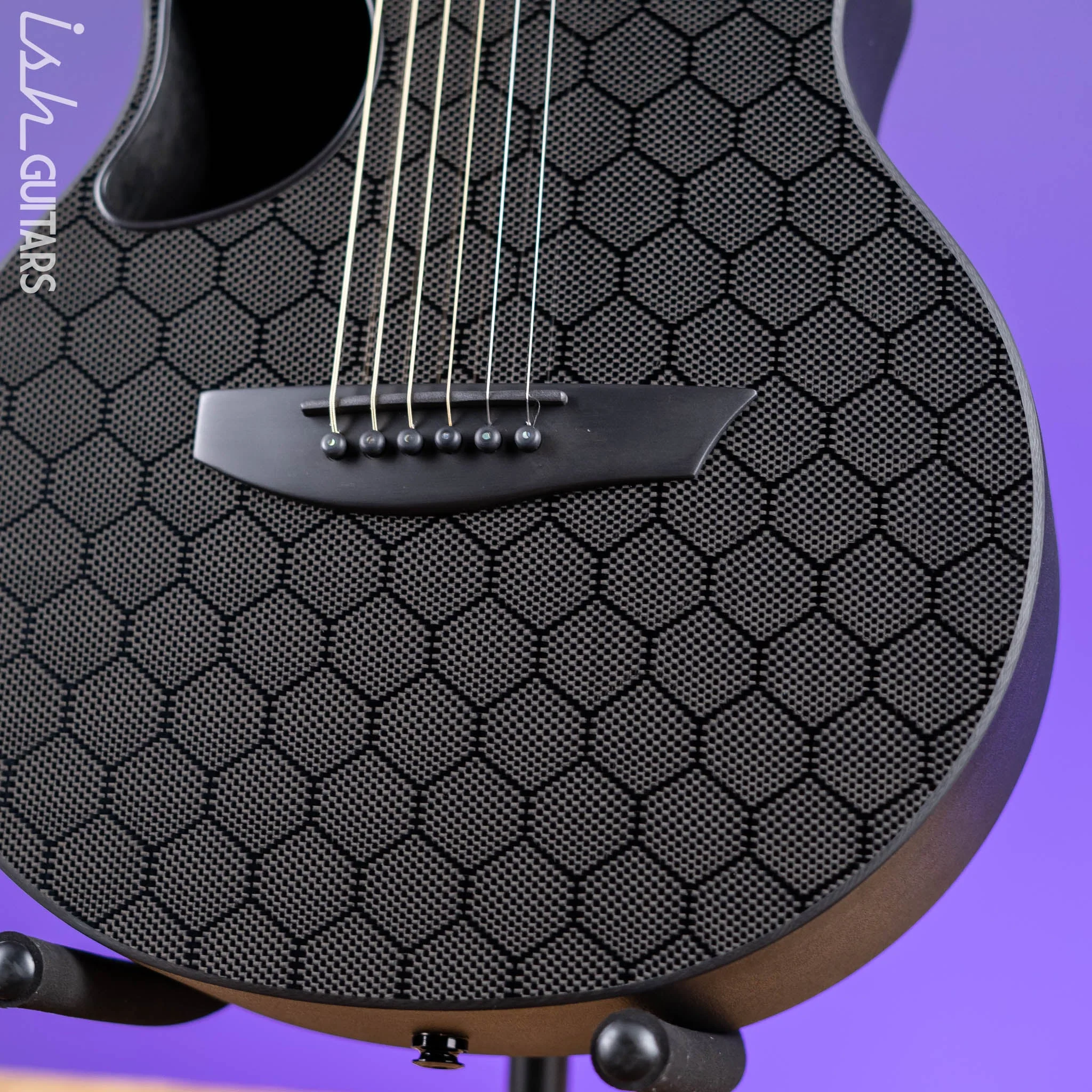 McPherson Touring Carbon Fiber Acoustic-Electric Guitar Honeycomb Top Gold Hardware - Image 4