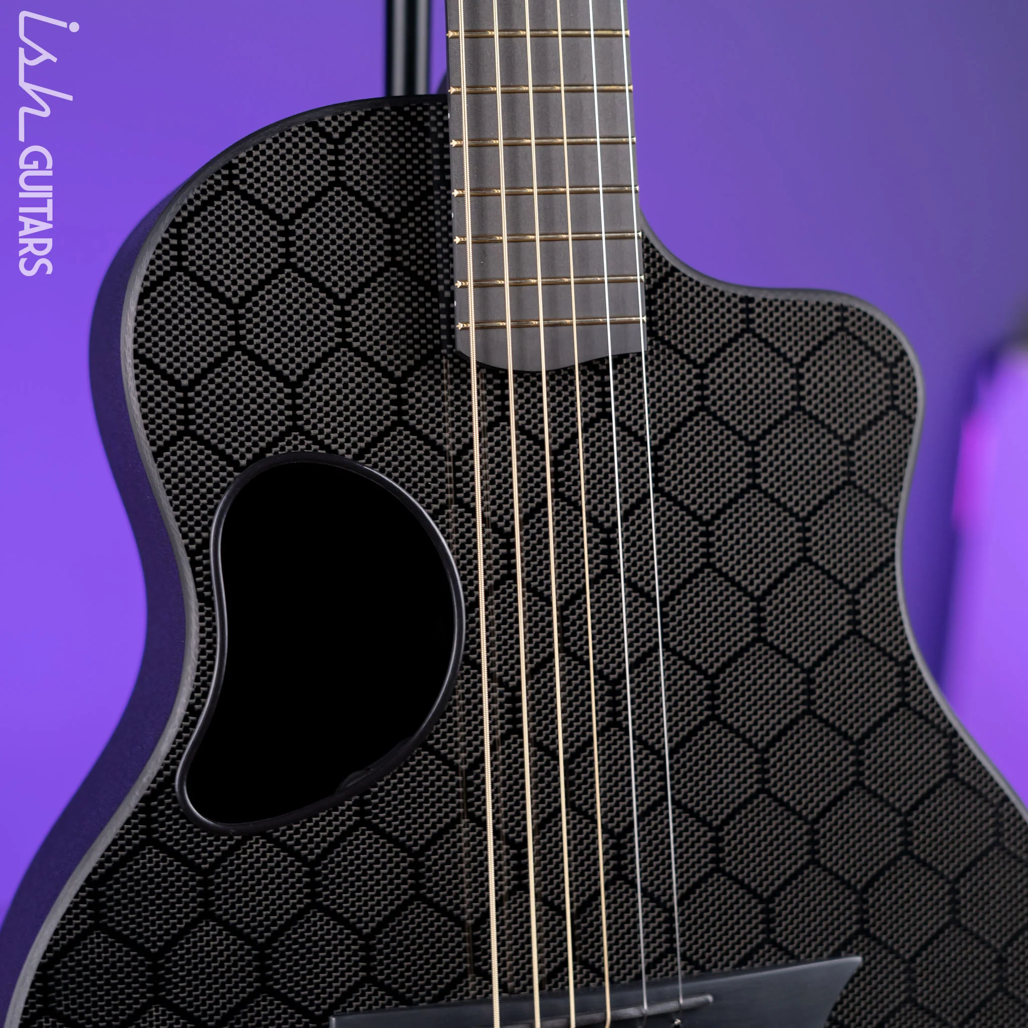 McPherson Touring Carbon Fiber Acoustic-Electric Guitar Honeycomb Top Black Hardware - Image 3