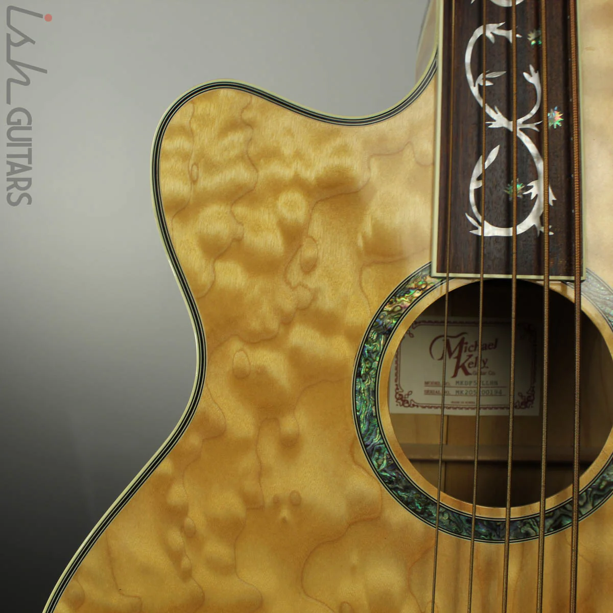 Michael Kelly Dragonfly 4 Left Hand Acoustic Bass Natural MKDF5FLLHN - Image 3