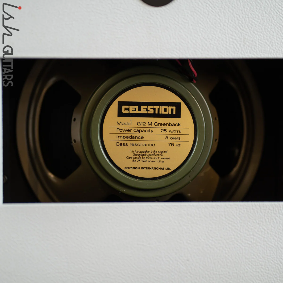 Mojotone 1x12 Cab w/ 8ohm Celestion Greenback White Tolex - Image 3