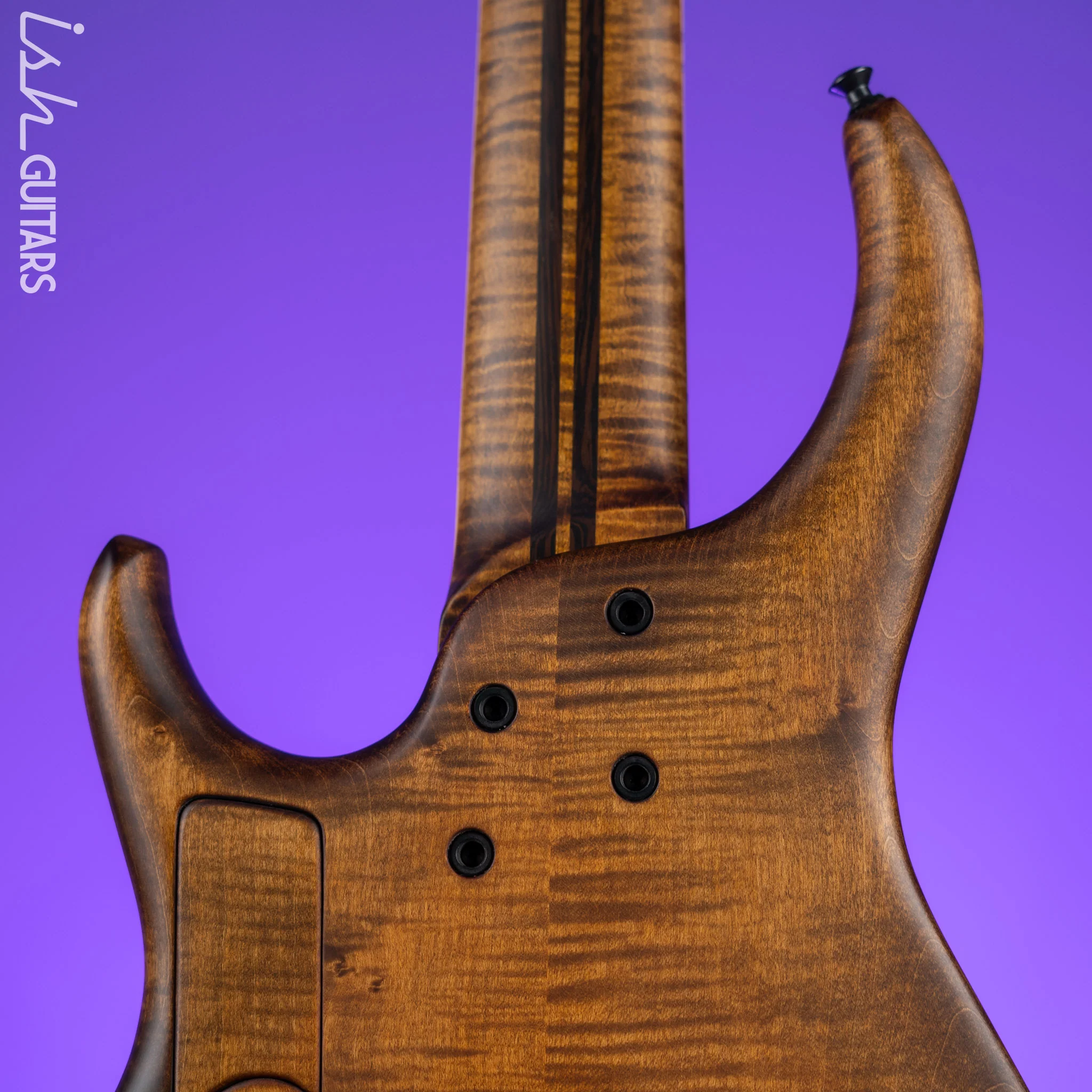 MTD 535-24 5-String Bass NAMM Brown Walnut on Flamed Sycamore - Image 8