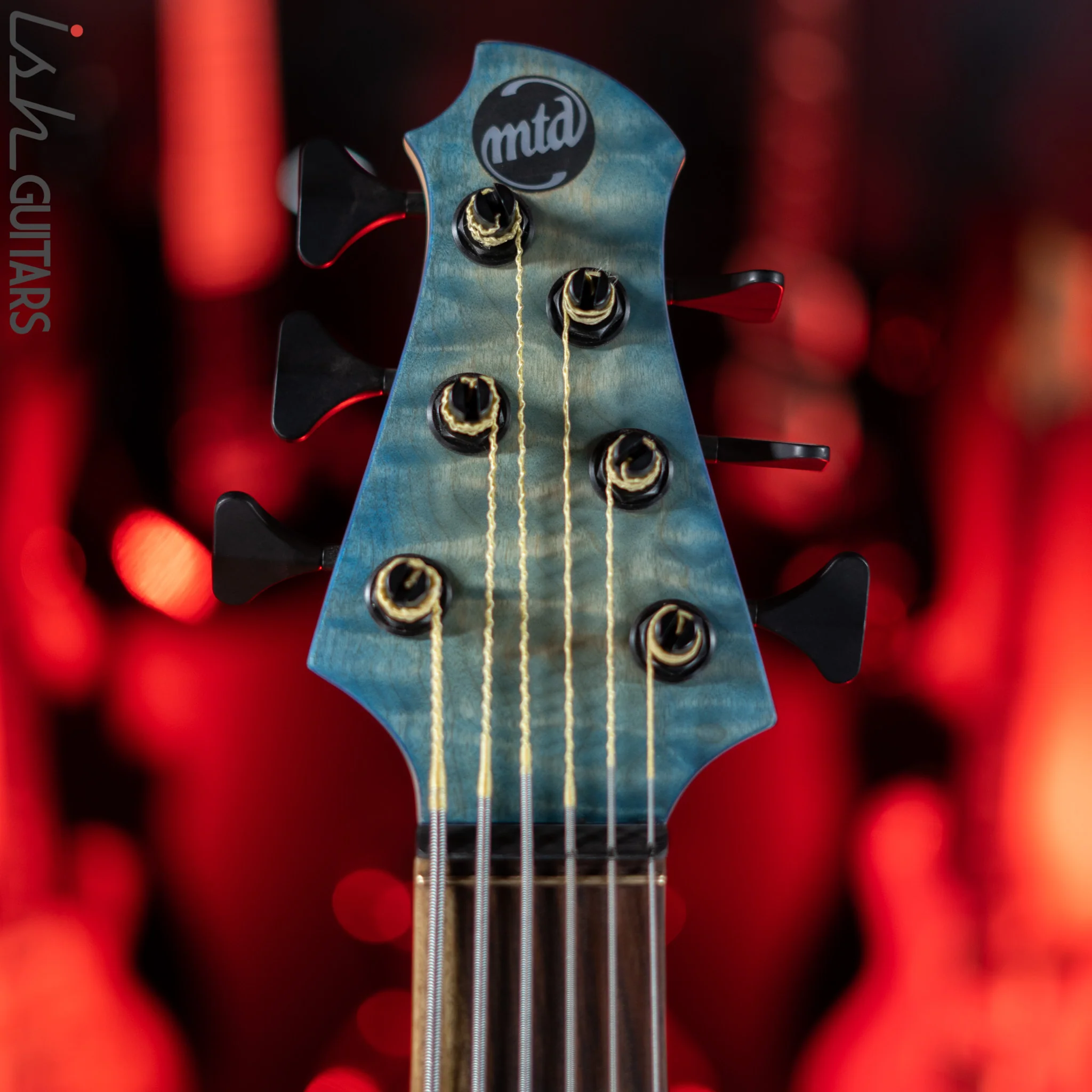 MTD 635-24 6-String Bass Quilt Maple Blue Burst Satin - Image 6