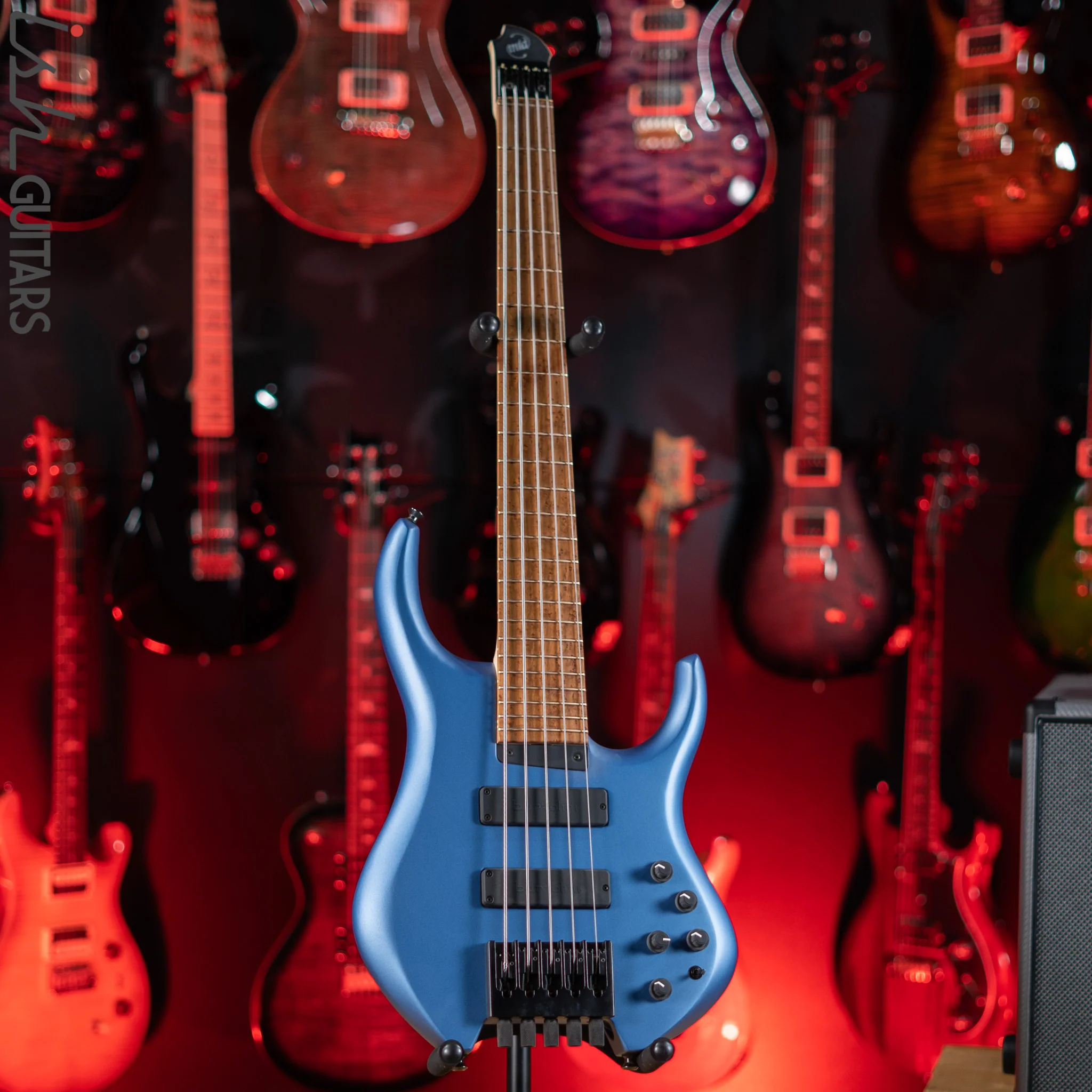MTD H30D5-24 5-String Short Scale Headless Bass Lake Placid Blue Satin - Image 2