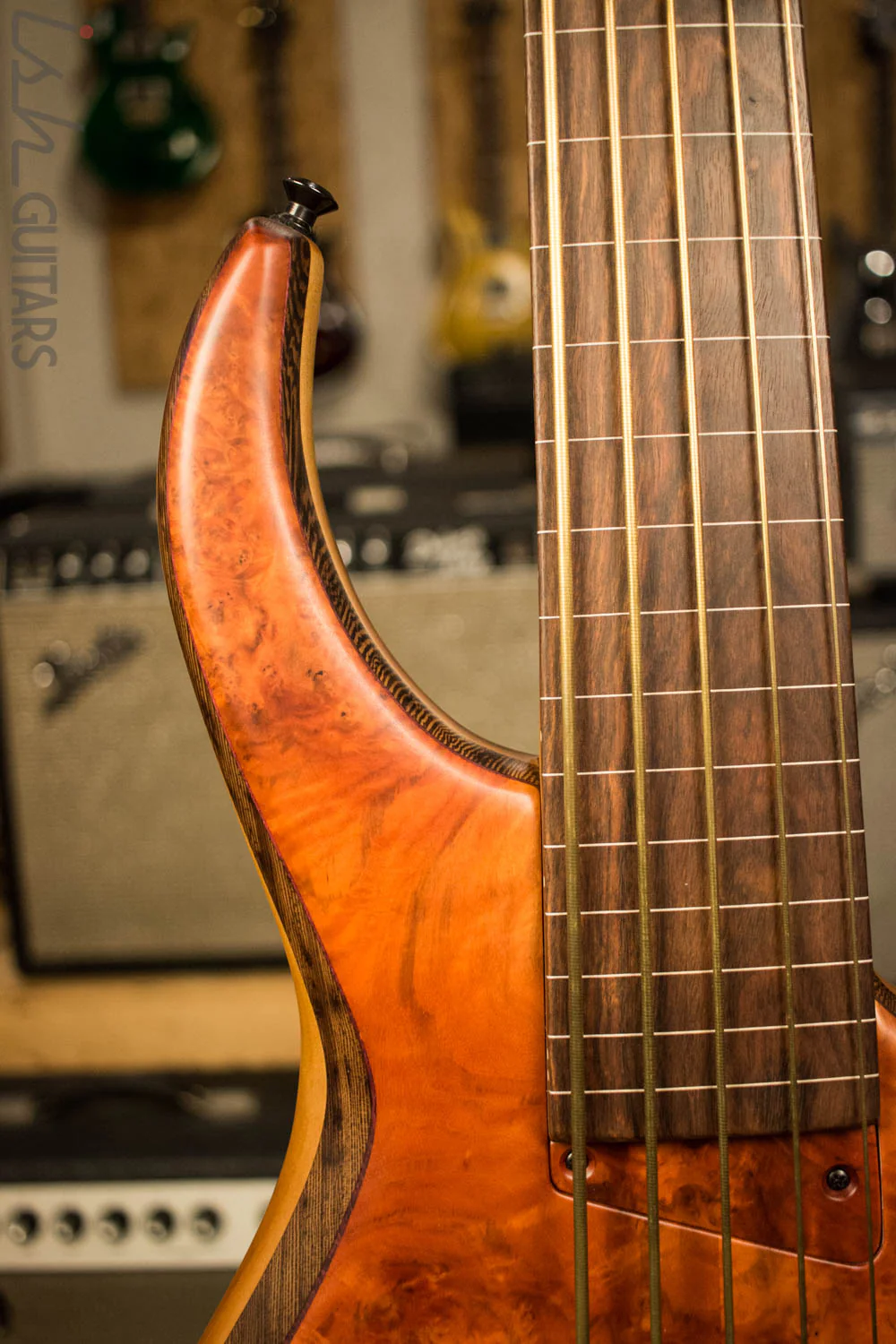 NAMM 2017 MTD 535 Marilyn 5 String Piezo Fretless Bass Guitar - Image 3