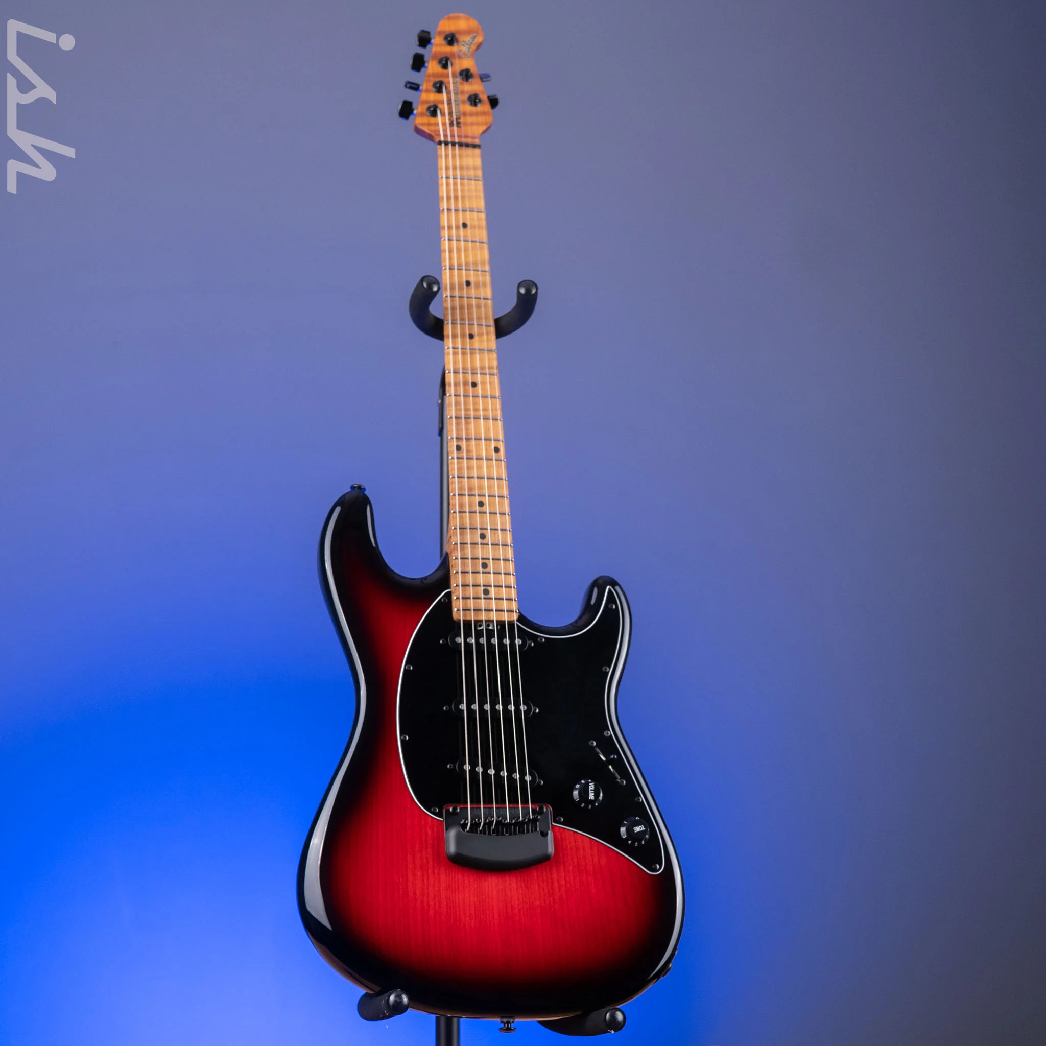 2022 Ernie Ball Music Man Cutlass HT SSS Raspberry Burst - Image 2
