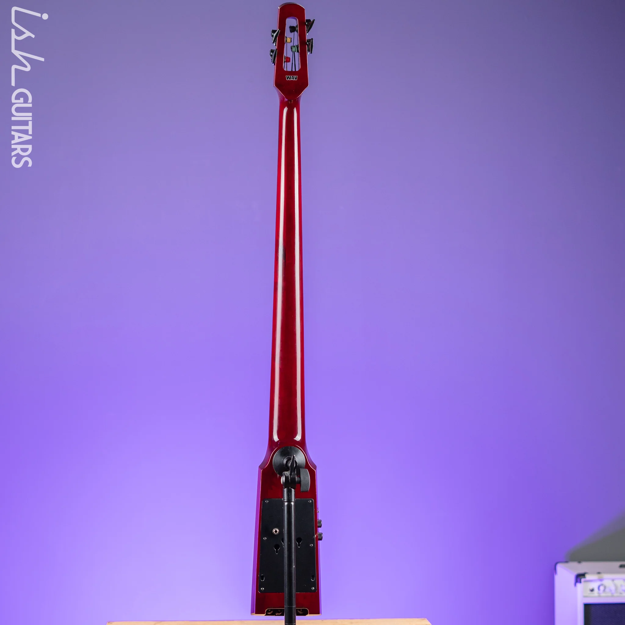 NS Design WAV4 Electric Upright Bass - Transparent Red - Image 10