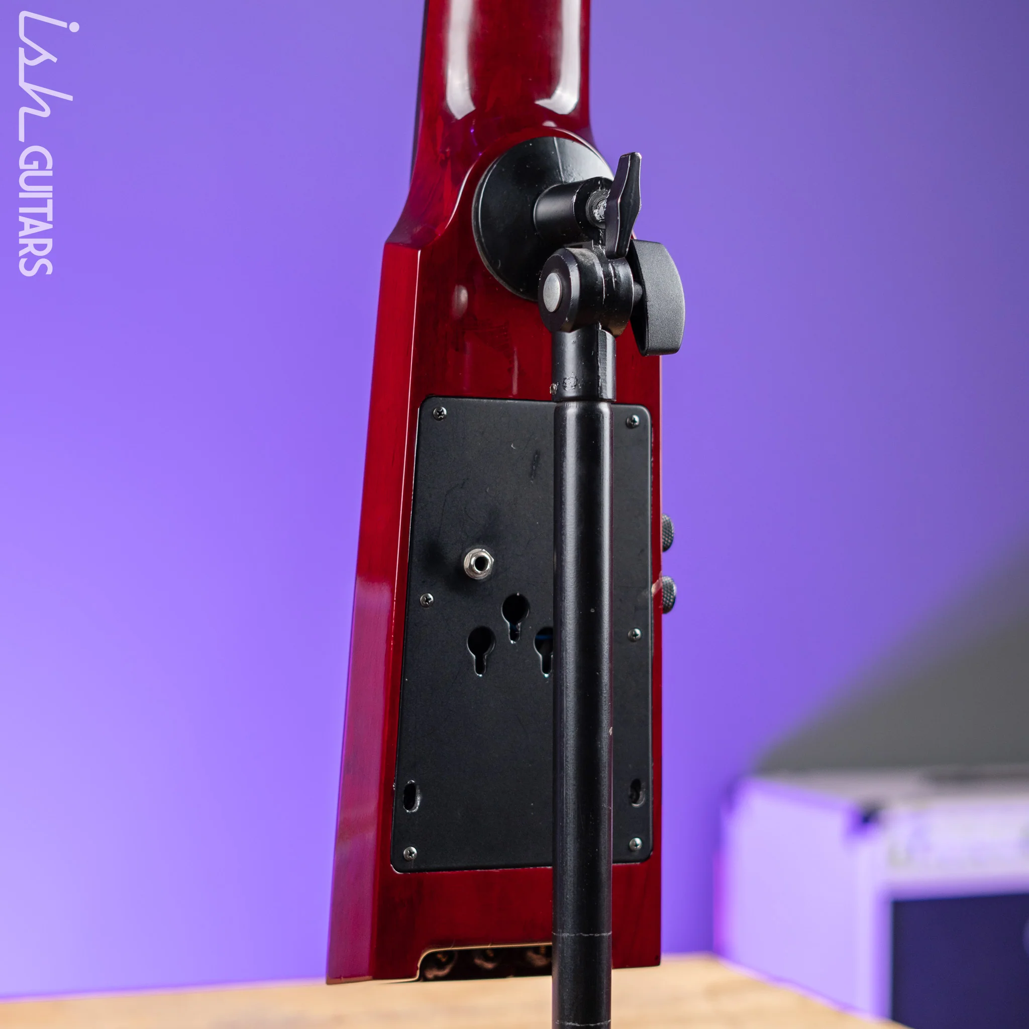 NS Design WAV4 Electric Upright Bass - Transparent Red - Image 11