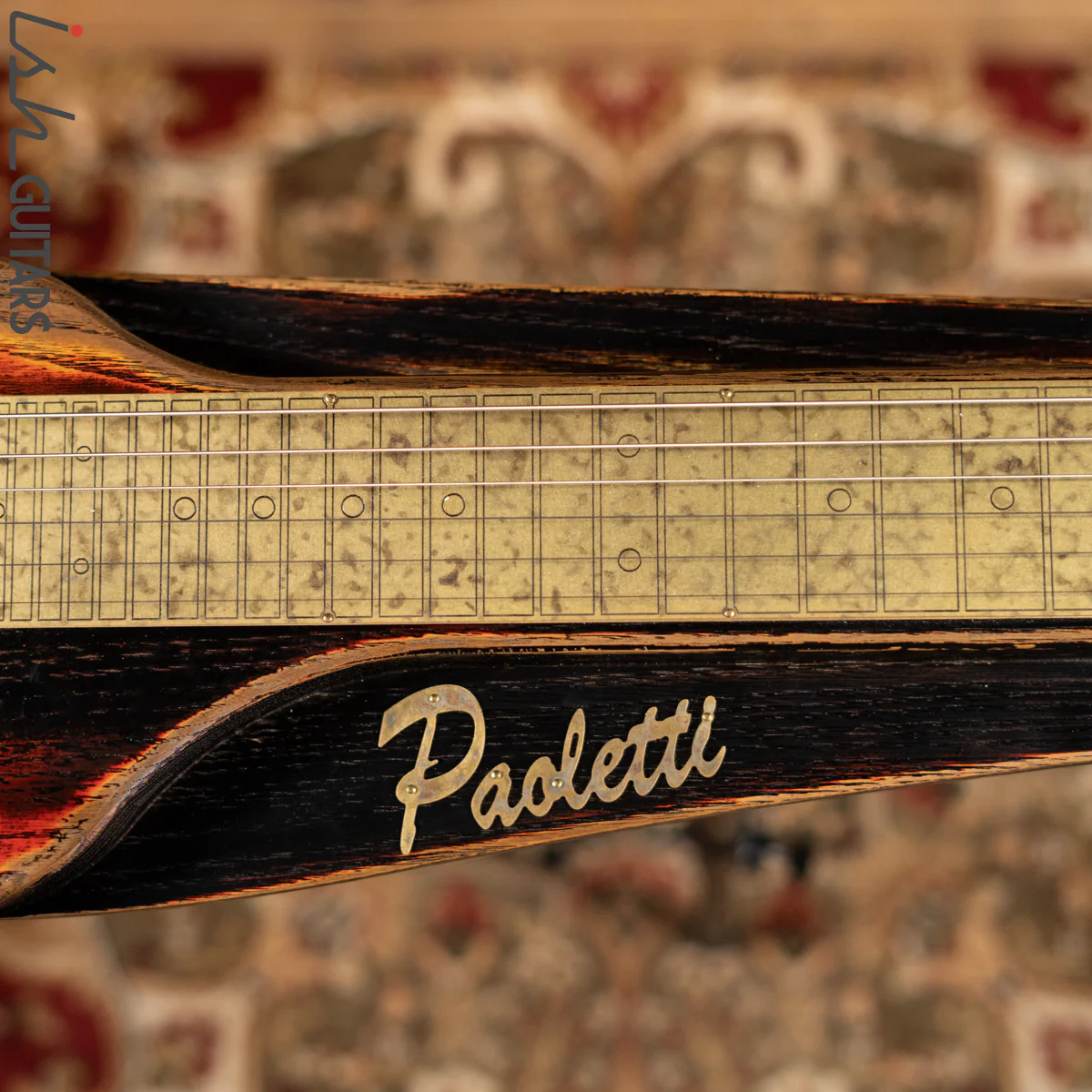 Paoletti Lap Steel Guitar Tremolo PWLS02 Three Tone Sunburst - Image 7