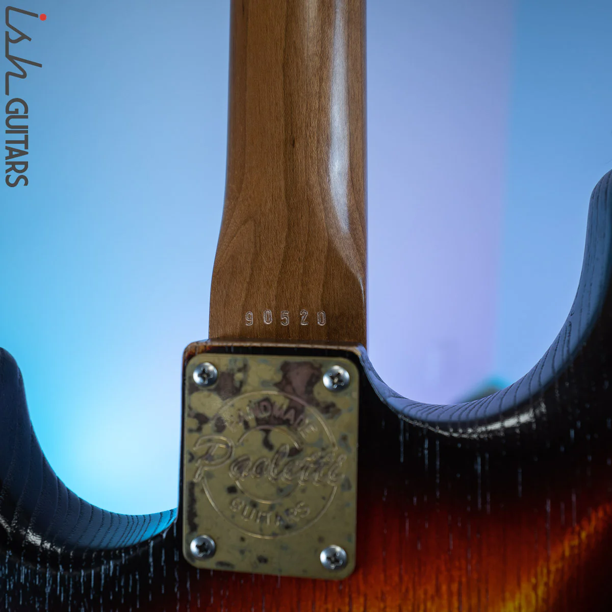 Paoletti Stratospheric Loft Pickled Finish 3 Tone Burst - Image 12
