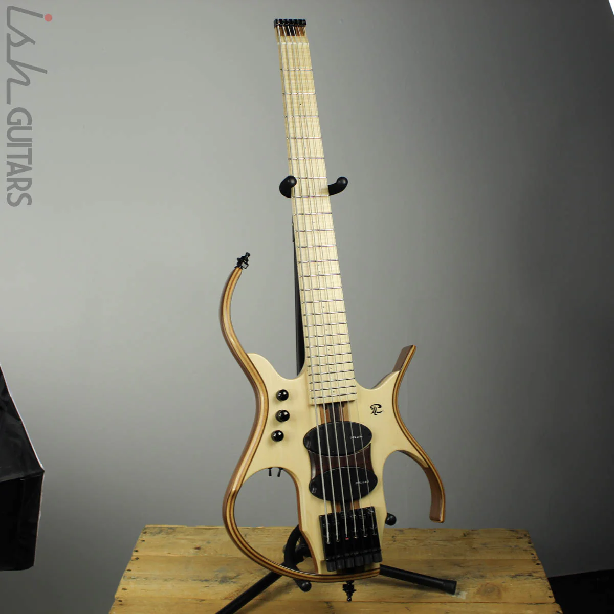 Paul Lairat Stega 6 Headless Figured Maple Fretboard Bass Guitar - Image 2