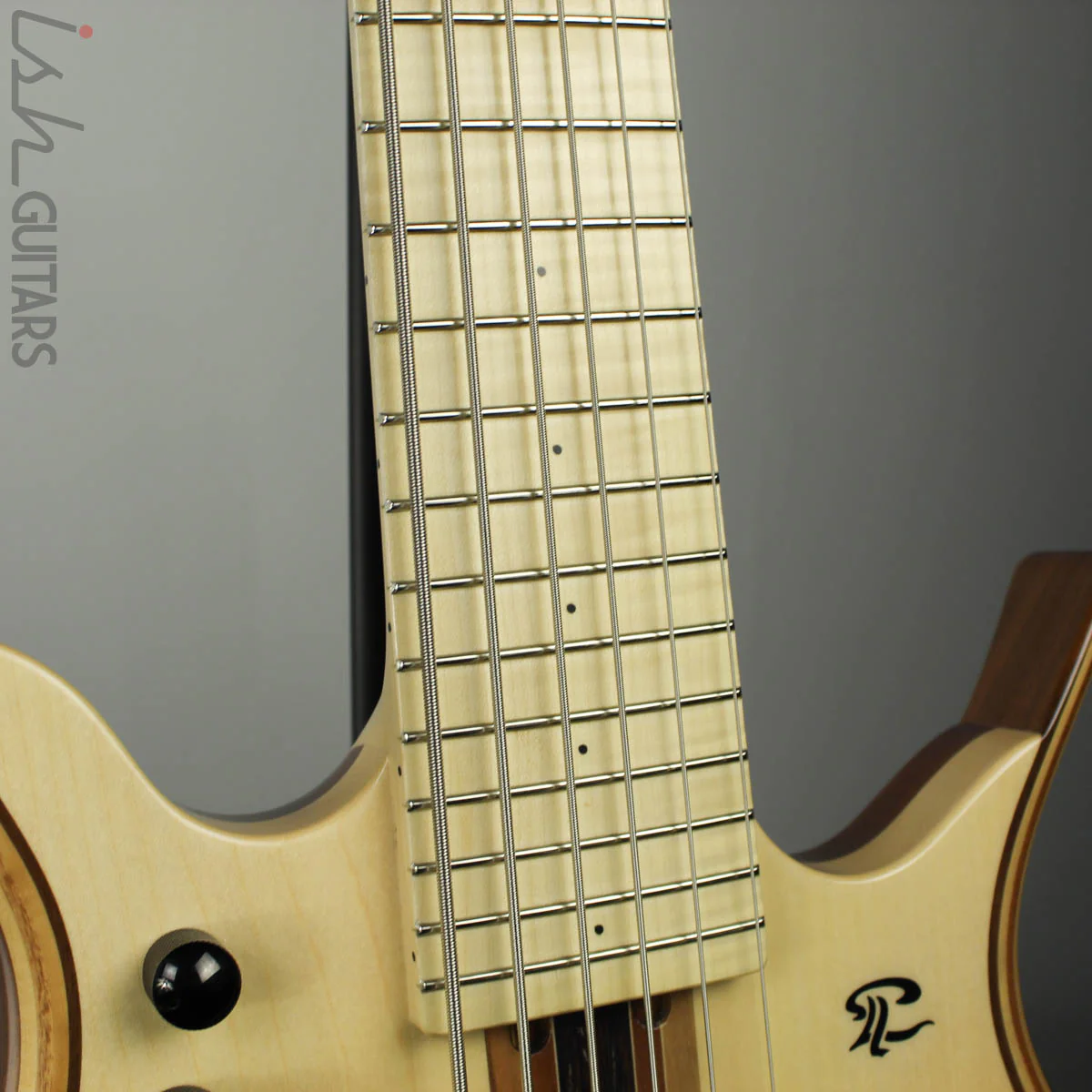Paul Lairat Stega 6 Headless Figured Maple Fretboard Bass Guitar - Image 5