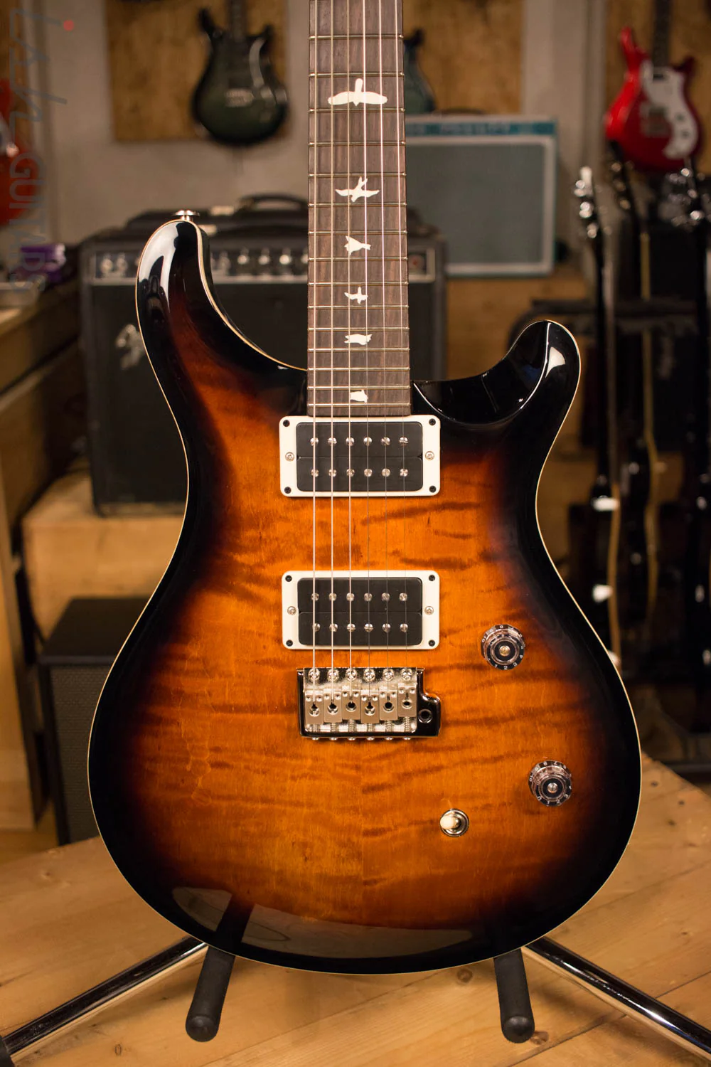 Paul Reed Smith PRS CE24 Custom Color Amber Burst Electric Guitar