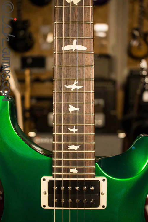 Paul Reed Smith CE24 Custom Color Metallic Green with Green Stained Binding - Image 5