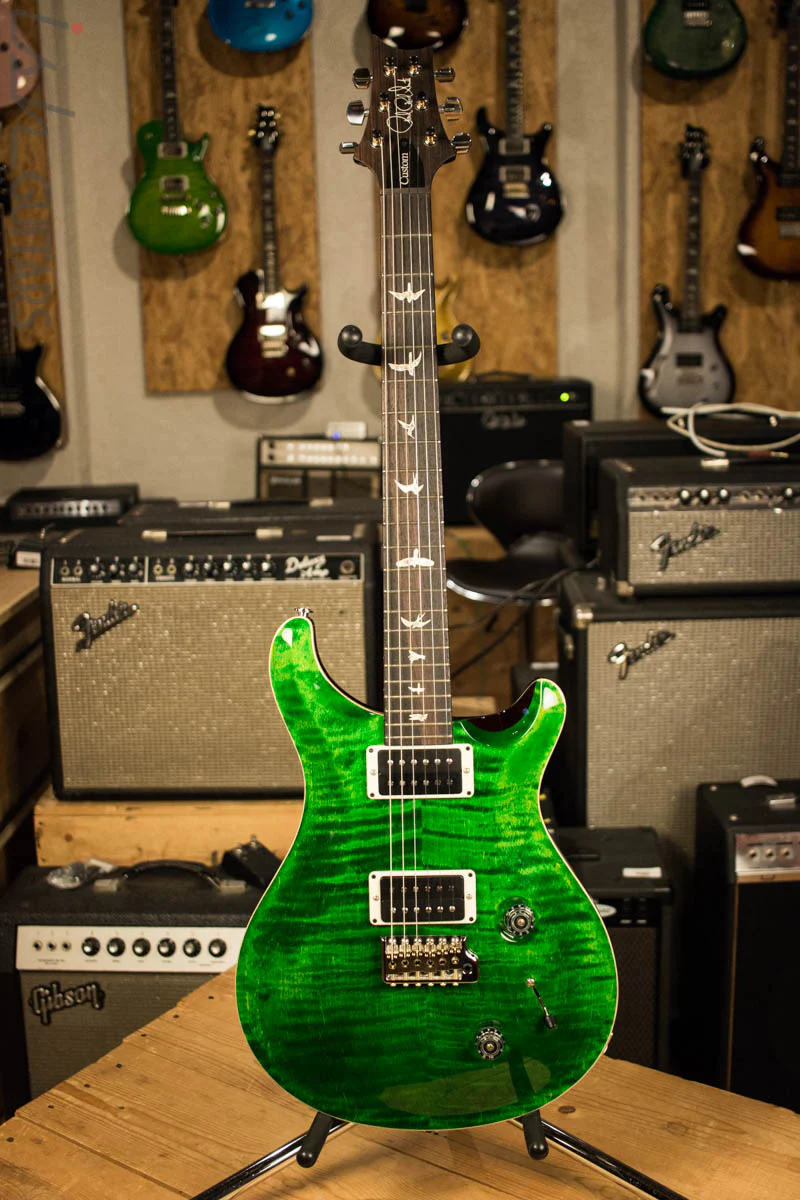 2018 PRS Paul Reed Smith Custom 22 Custom Color Emerald Green Tobacco Back - Image 2