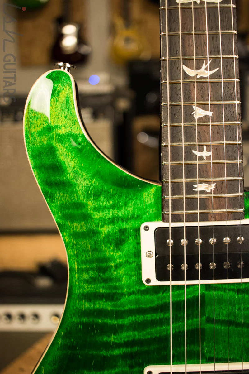 2018 PRS Paul Reed Smith Custom 22 Custom Color Emerald Green Tobacco Back - Image 3