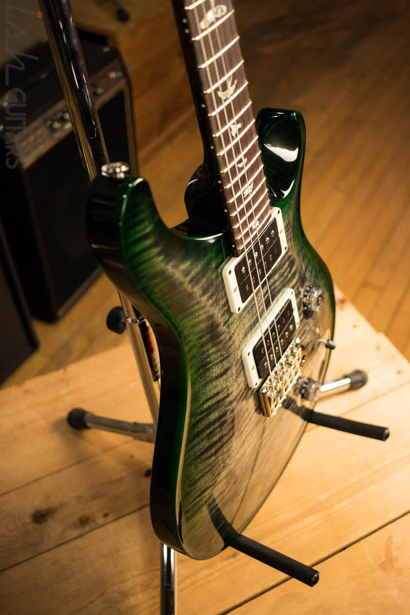 2018 PRS Paul Reed Smith Custom 24 Evergreen Charcoal Burst Pattern Thin - Image 6