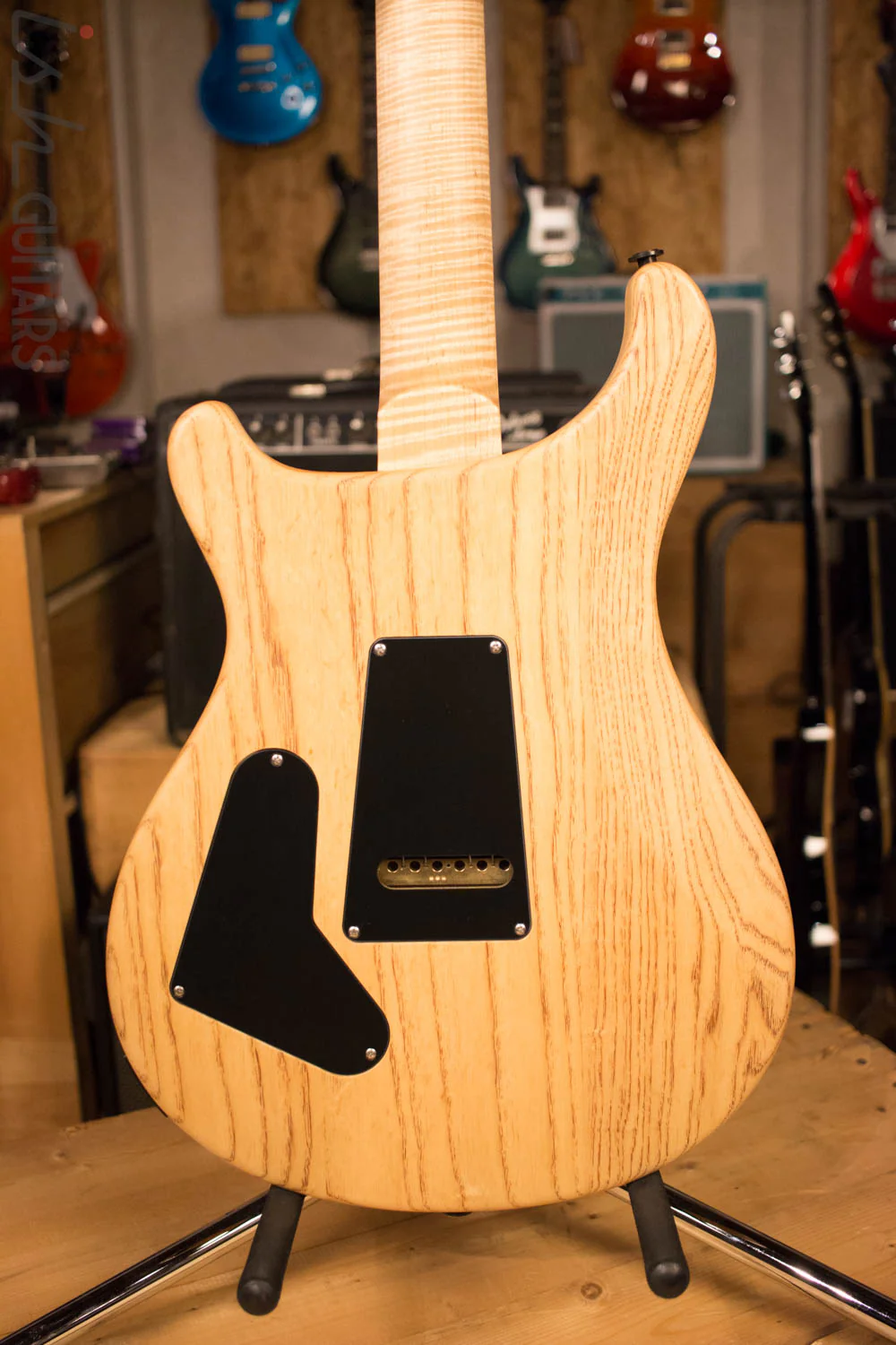 Paul Reed Smith PRS Custom 24 Semi-Hollow Wood Library Quilt Swamp Ash Aquableux - Image 8
