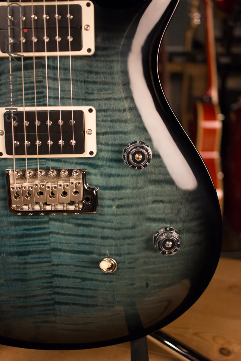 Paul Reed Smith PRS CE24 Custom Color Aqua Smokewrap Burst - Image 4