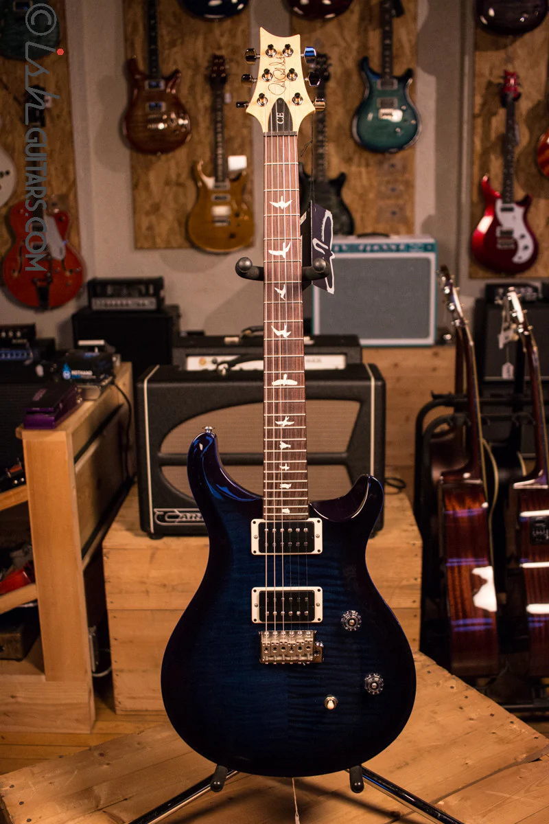Paul Reed Smith PRS CE Custom Color Whale Blue Smokeburst with Blue Binding - Image 2